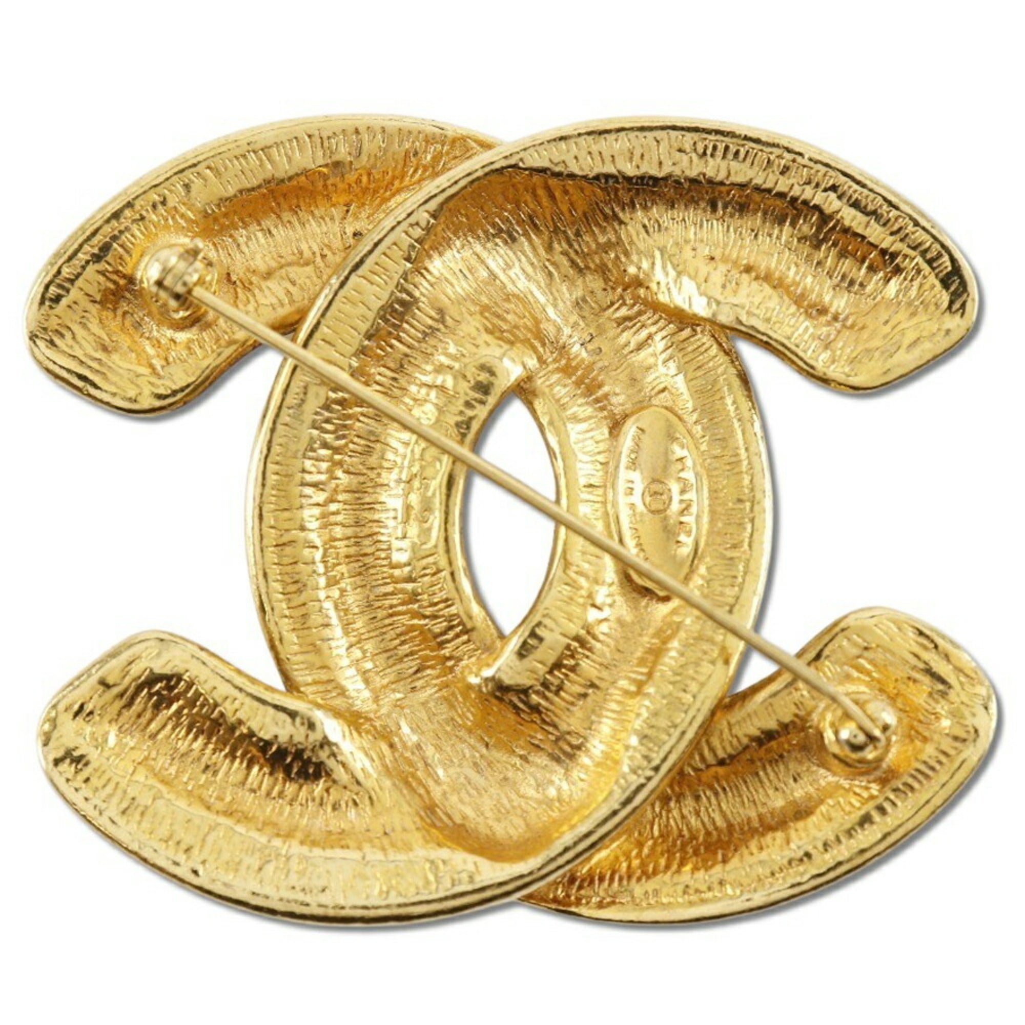 CC Logo Brooch Metal