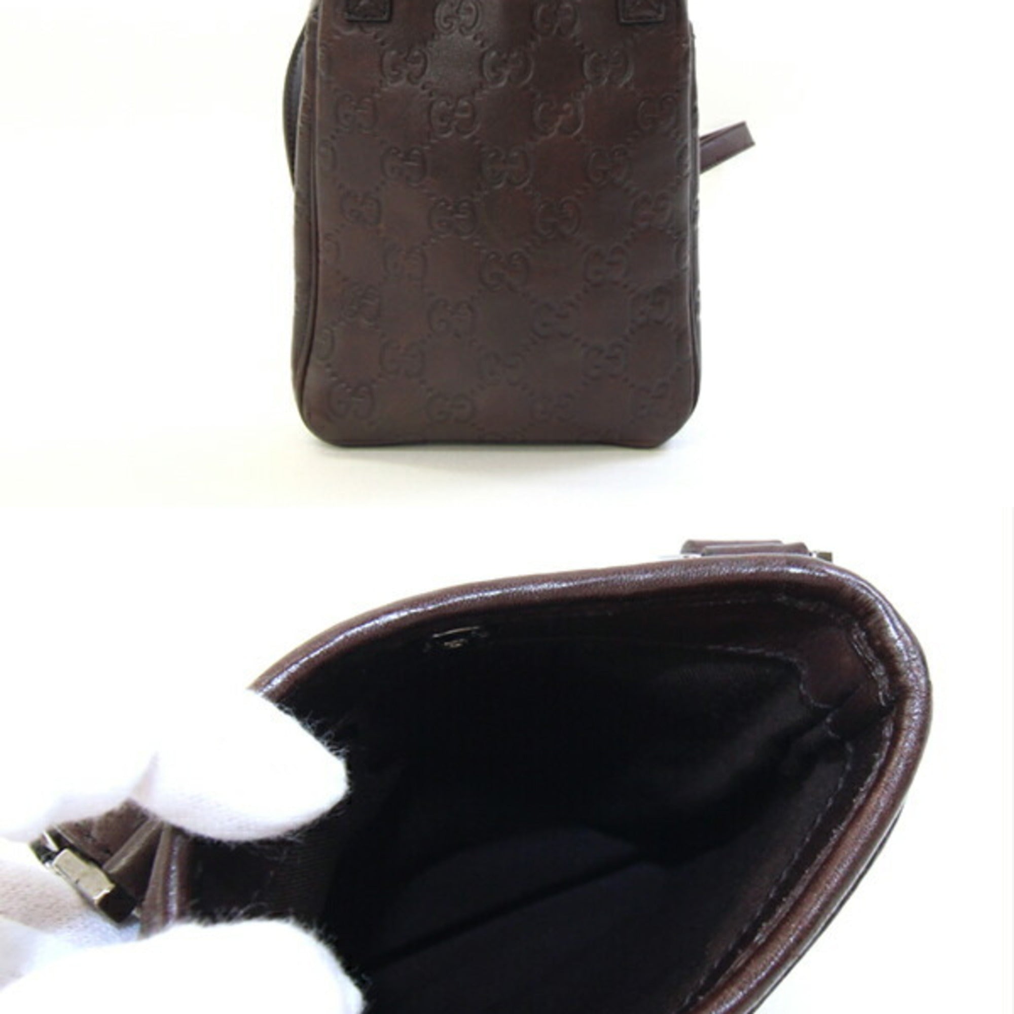 Zip Messenger Bag Guccissima Leather Medium