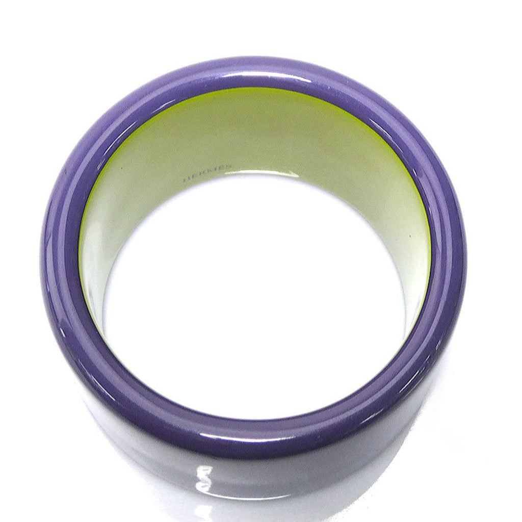 Bangle Bracelet Lacquer and Wood Green Purple Yellow