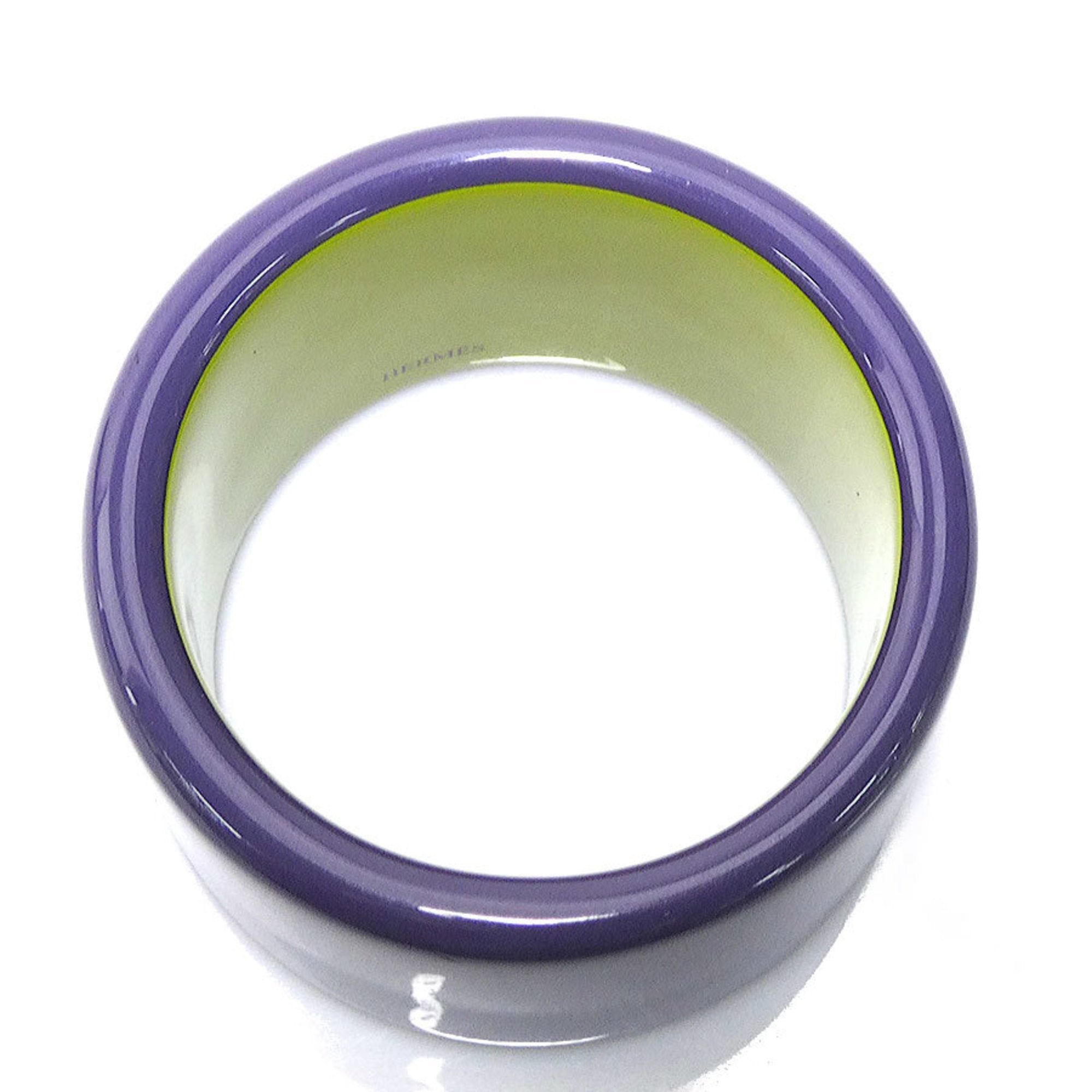 Bangle Bracelet Lacquer and Wood Green Purple Yellow