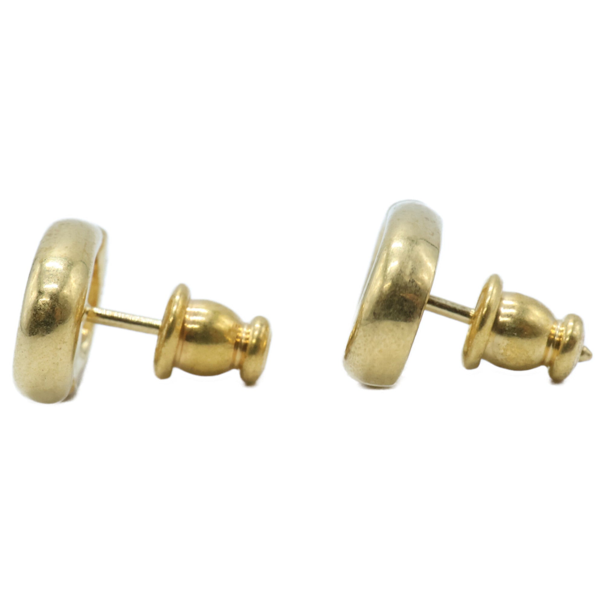 Earrings Stud Gold-Tone Metal