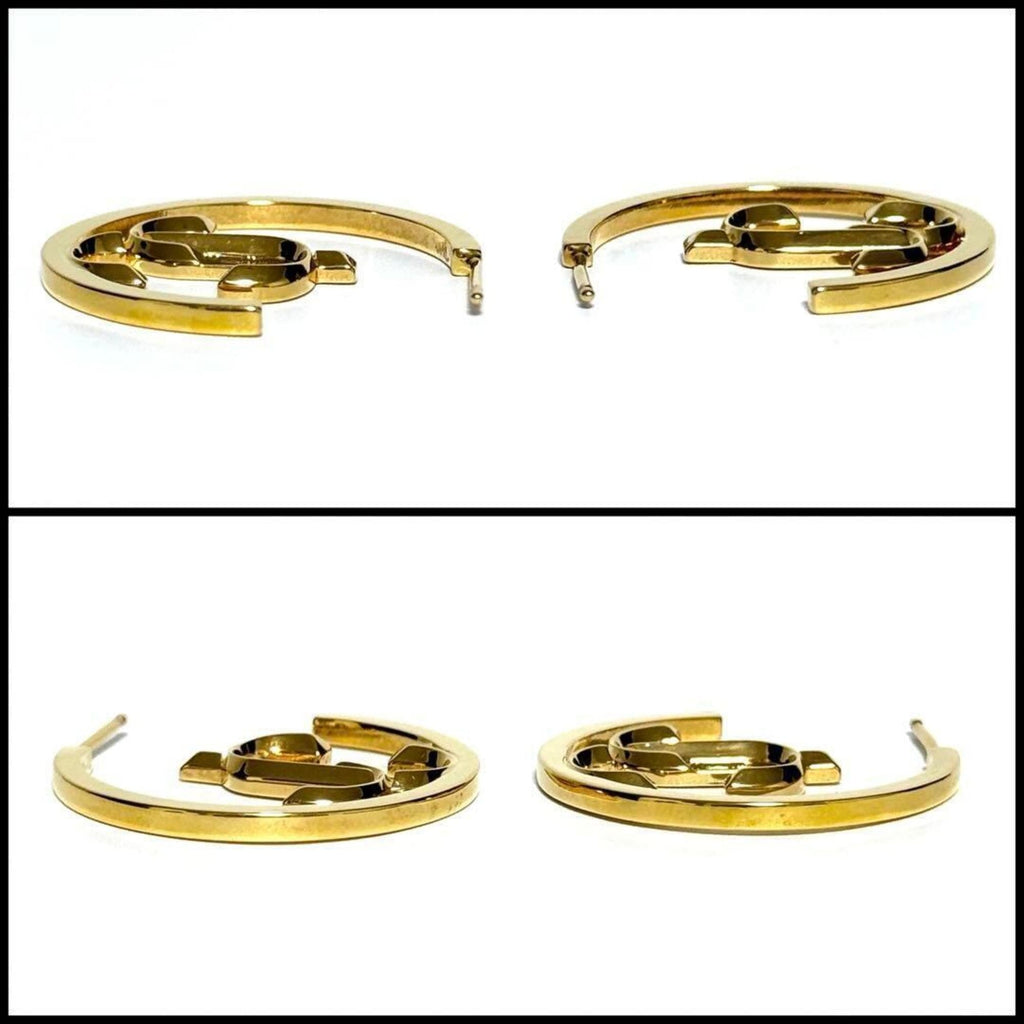 Earrings Hoop Gold-Tone Metal