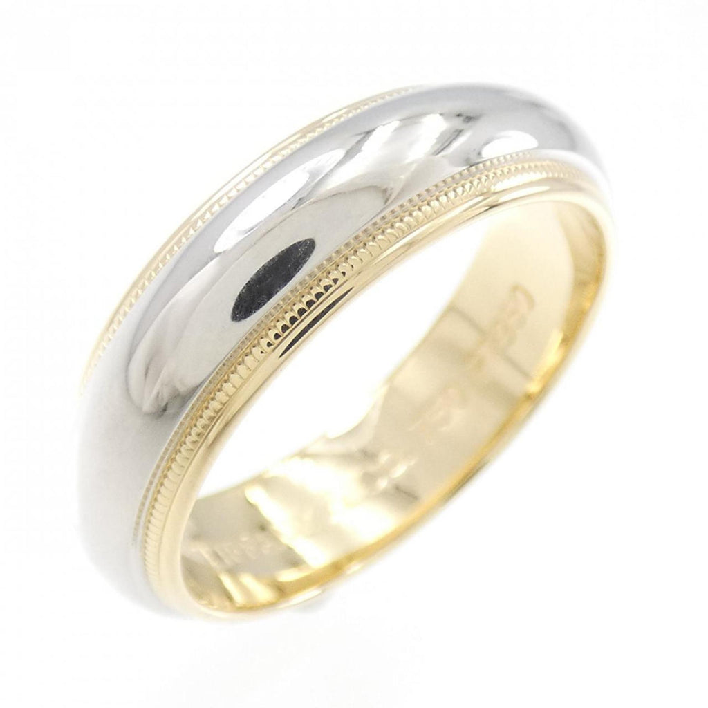Milgrain Ring 18K Yellow Gold and Platinum