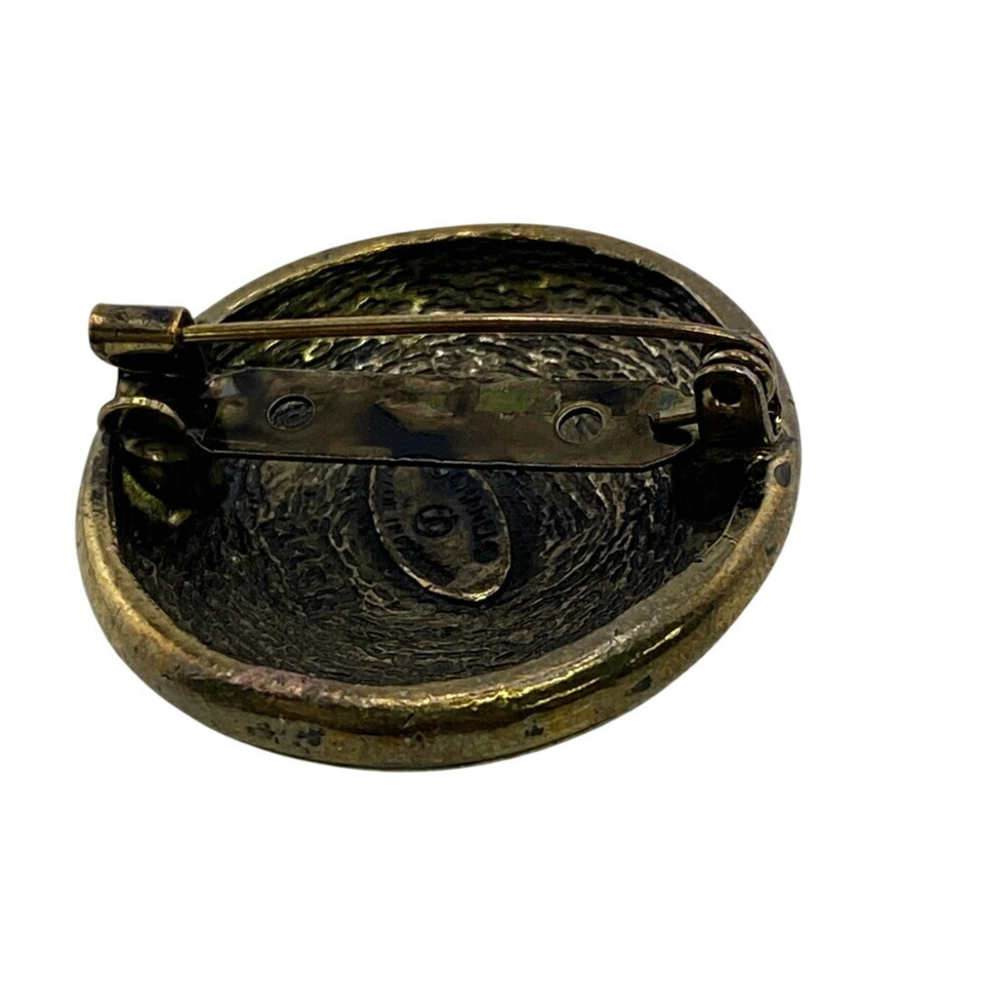 CC Logo Brooch Metal
