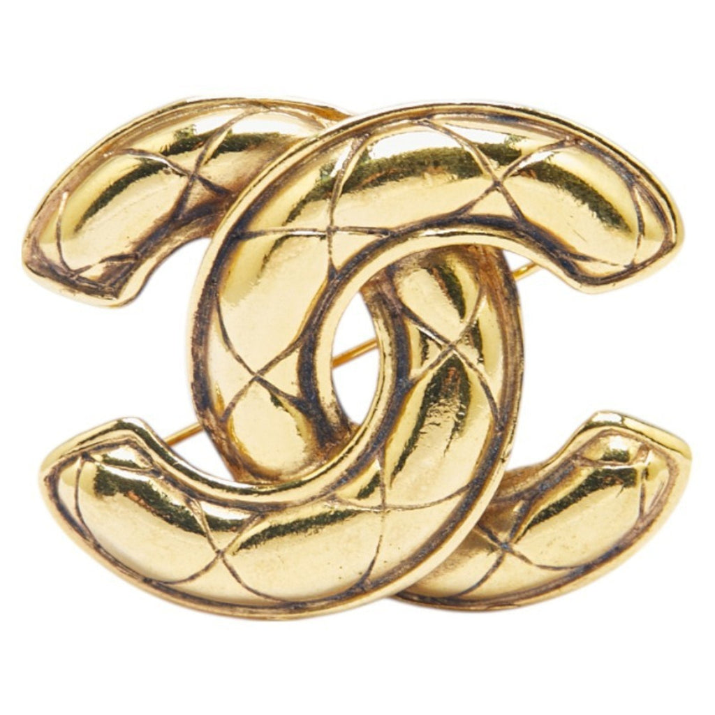 CC Logo Brooch Metal