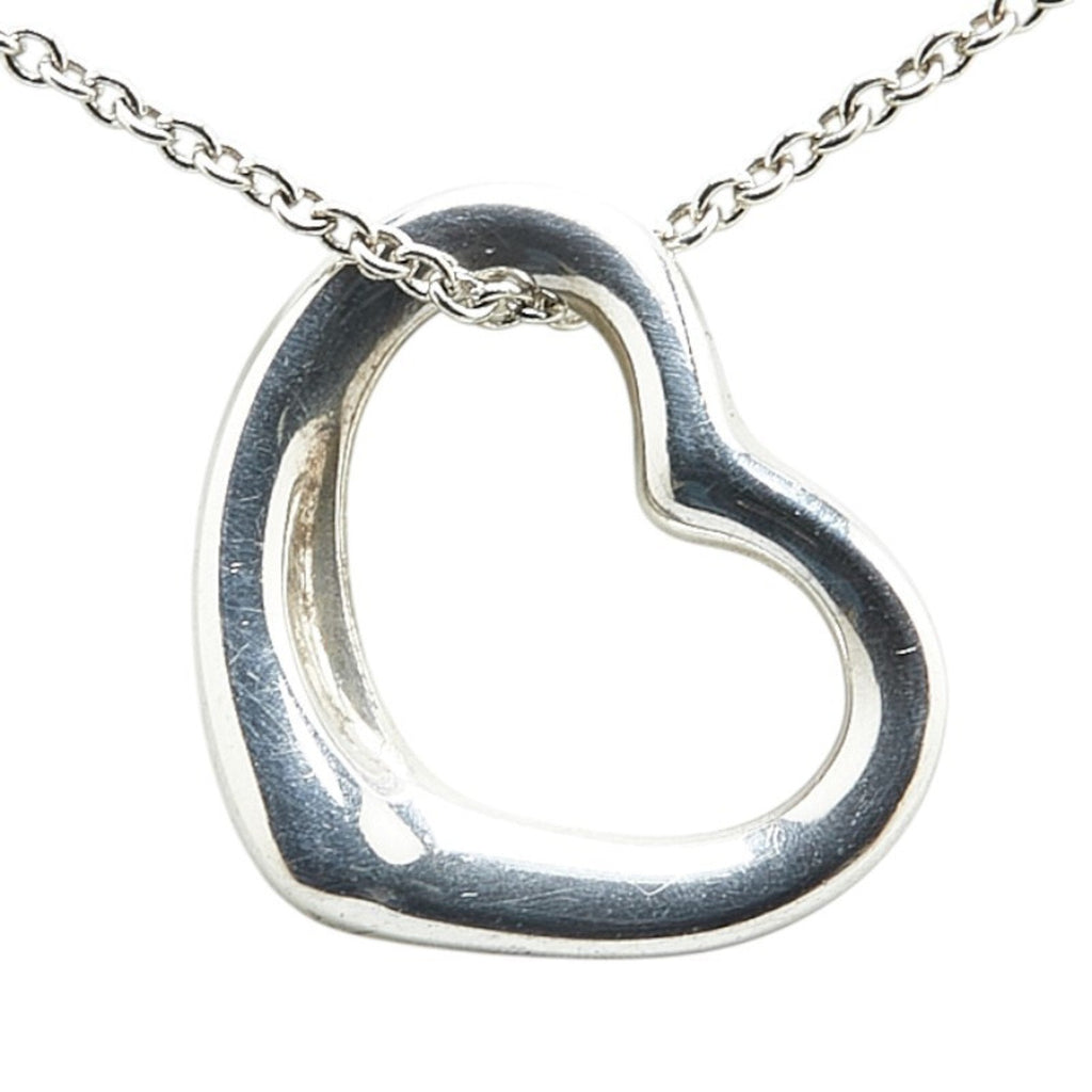 Heart Pendant Necklace Sterling Silver