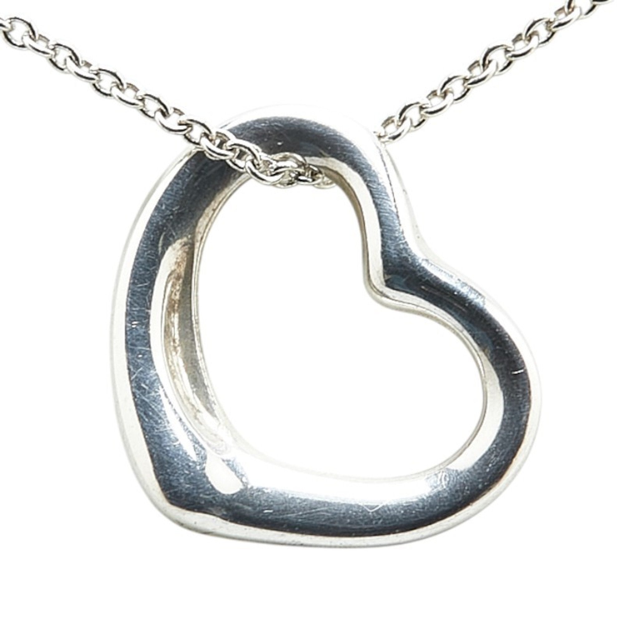 Heart Pendant Necklace Sterling Silver