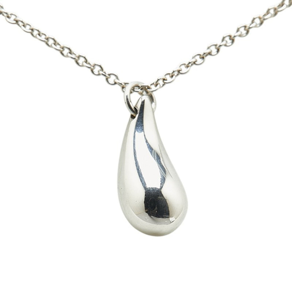 Teardrop Pendant Necklace Sterling Silver