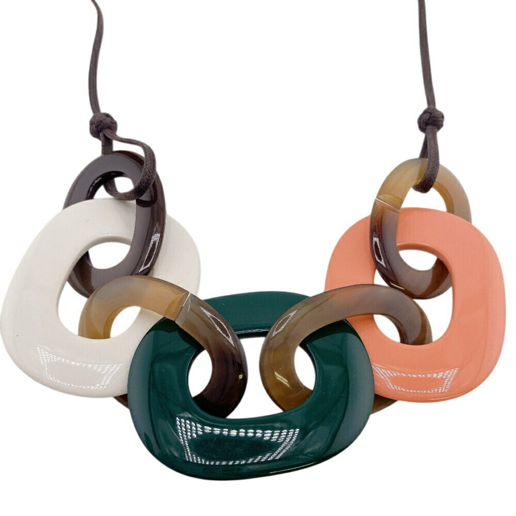 Karamba Necklace Buffalo Horn and Lacquer Multicolor