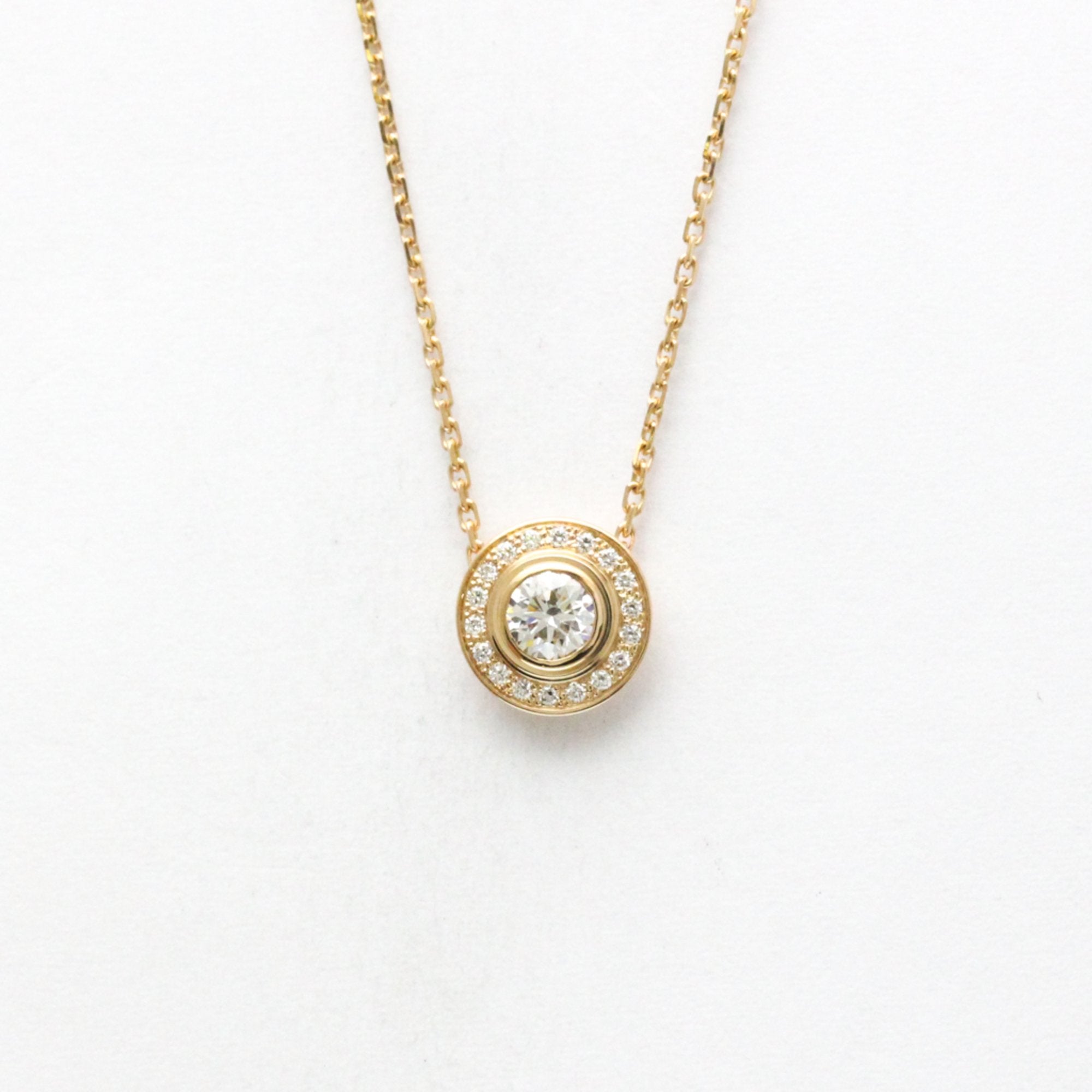 Pendant Necklace 18K Rose Gold and Diamond