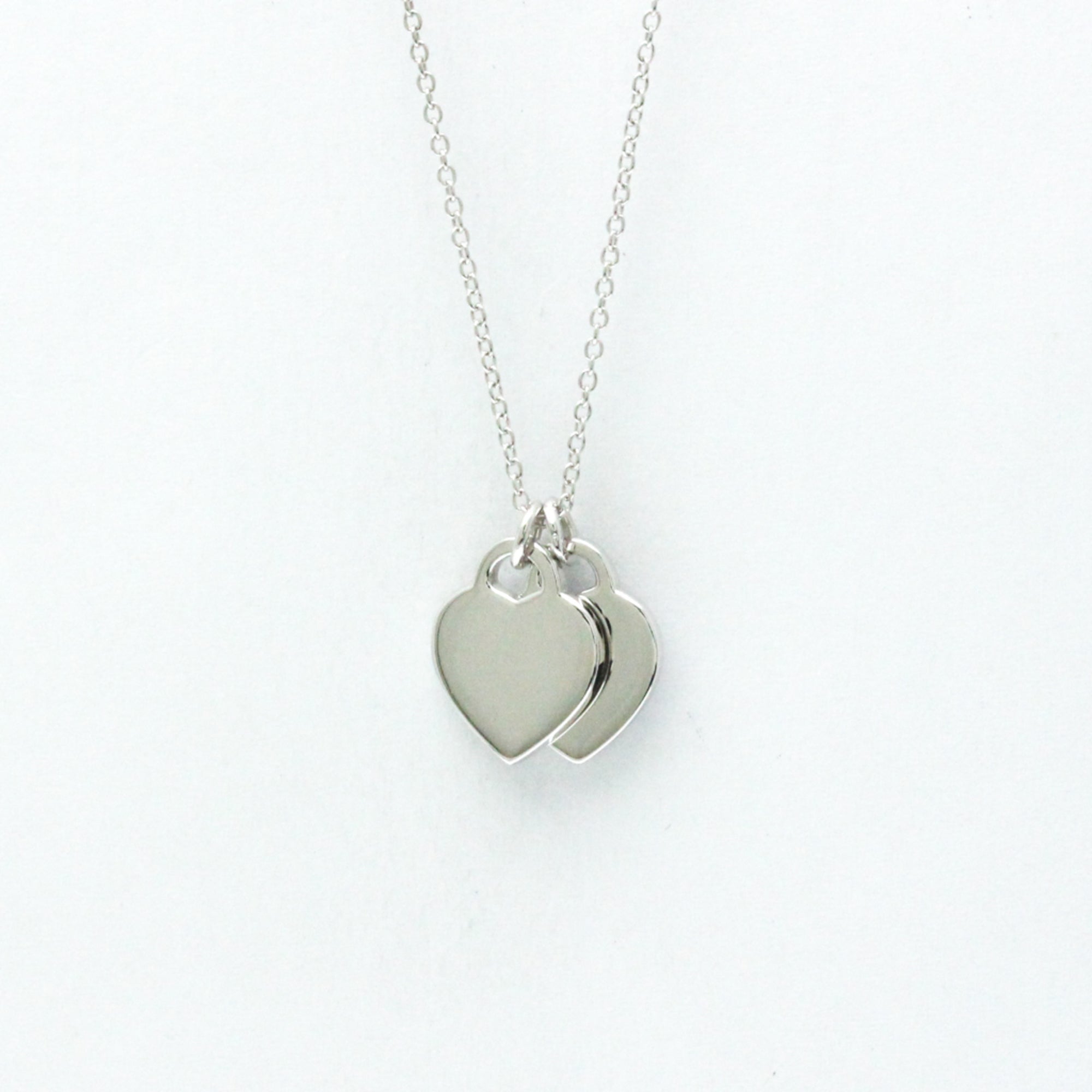 Return To Tiffany Pendant Necklace Sterling Silver and 18K White Gold