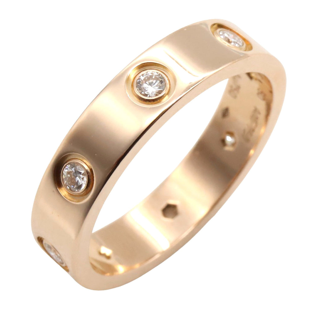 Love Ring 18K Rose Gold Mini With Diamonds