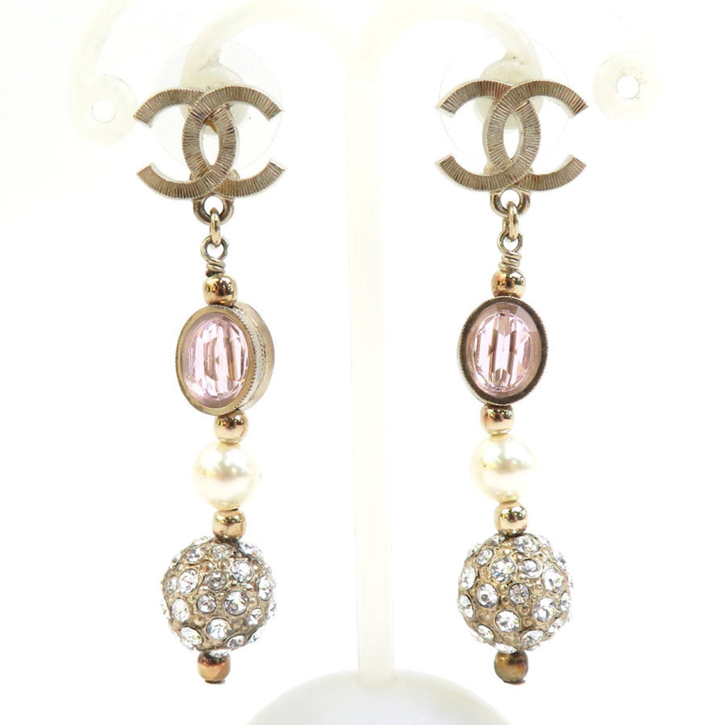 CC Logo Earrings Gold-Tone Metal