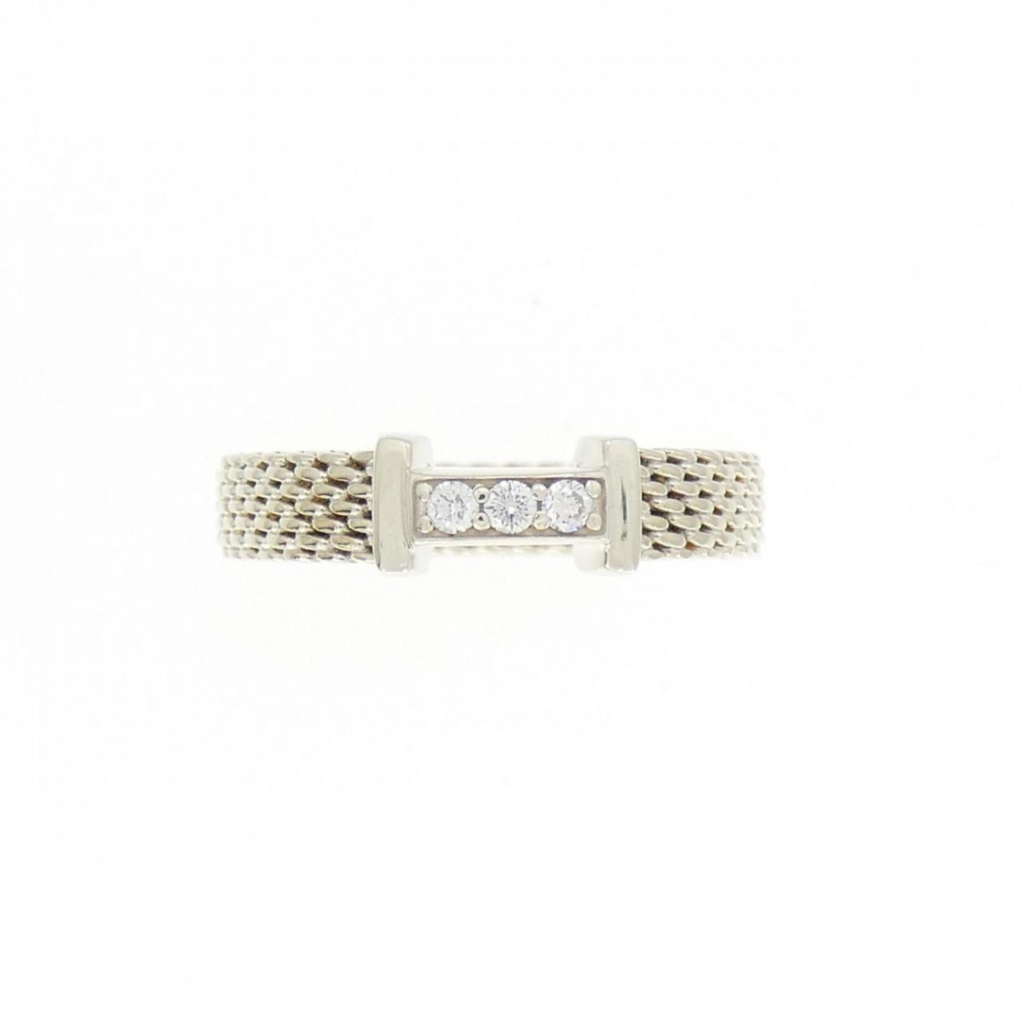 Band Ring Sterling Silver with Diamond