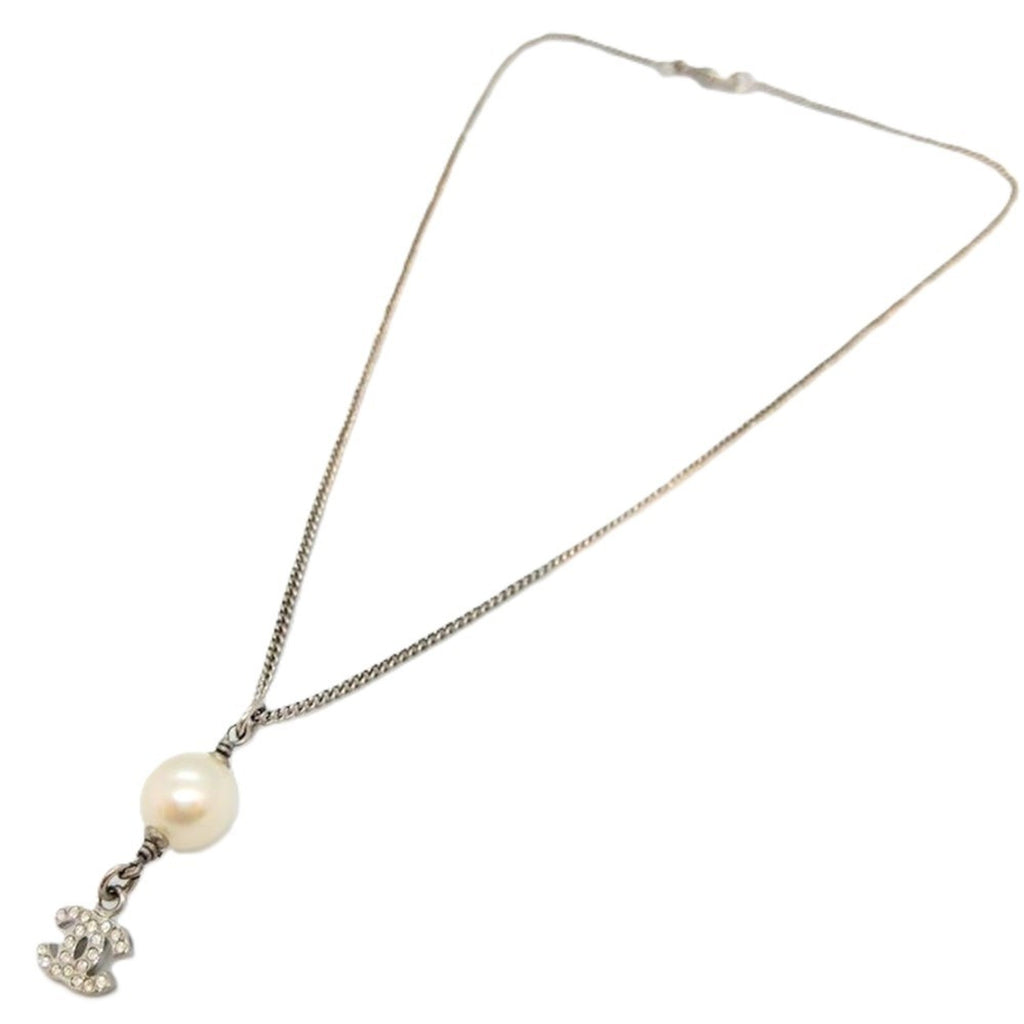 CC Logo Pendant Necklace Metal
