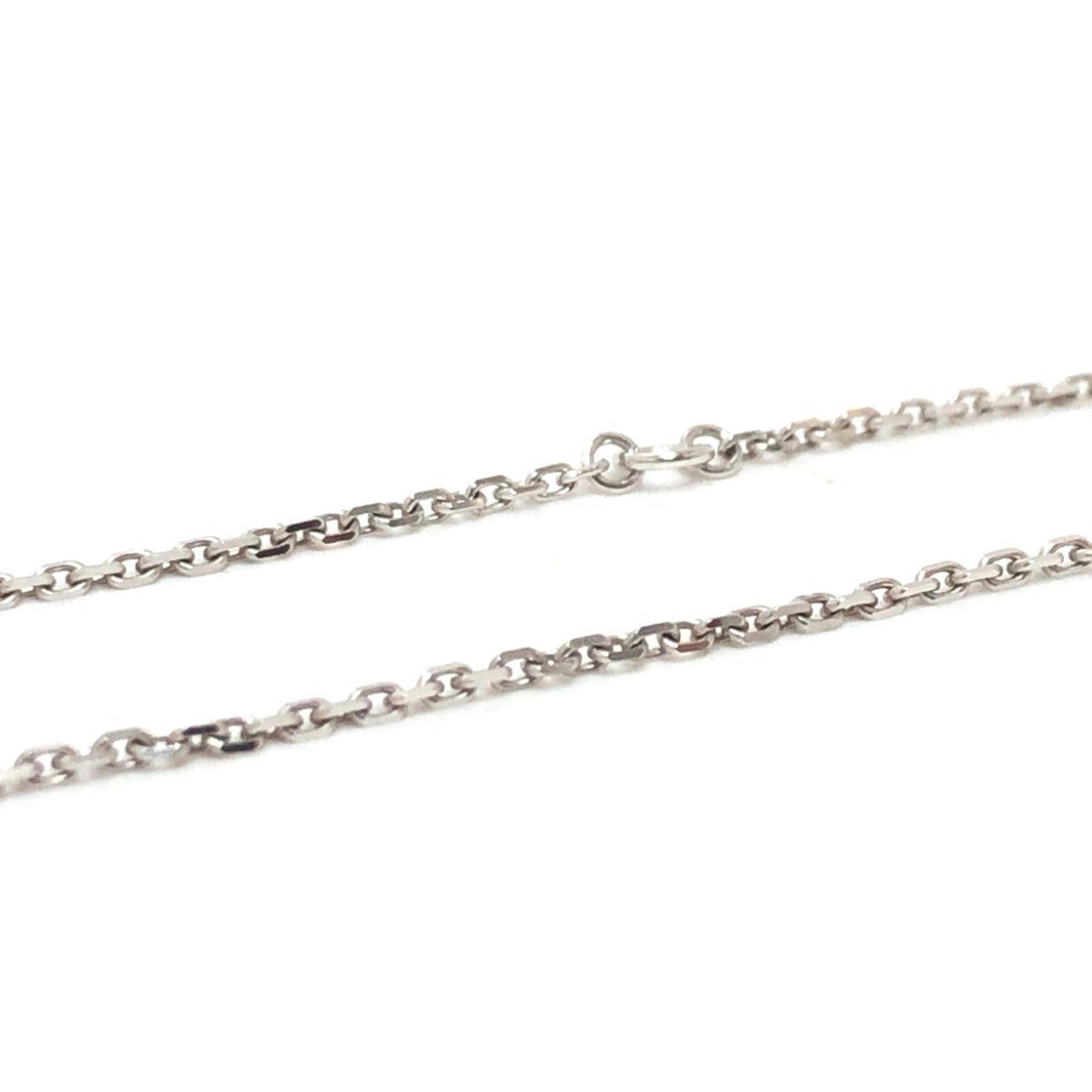 Lotus Pendant Necklace 18K White Gold with Diamond