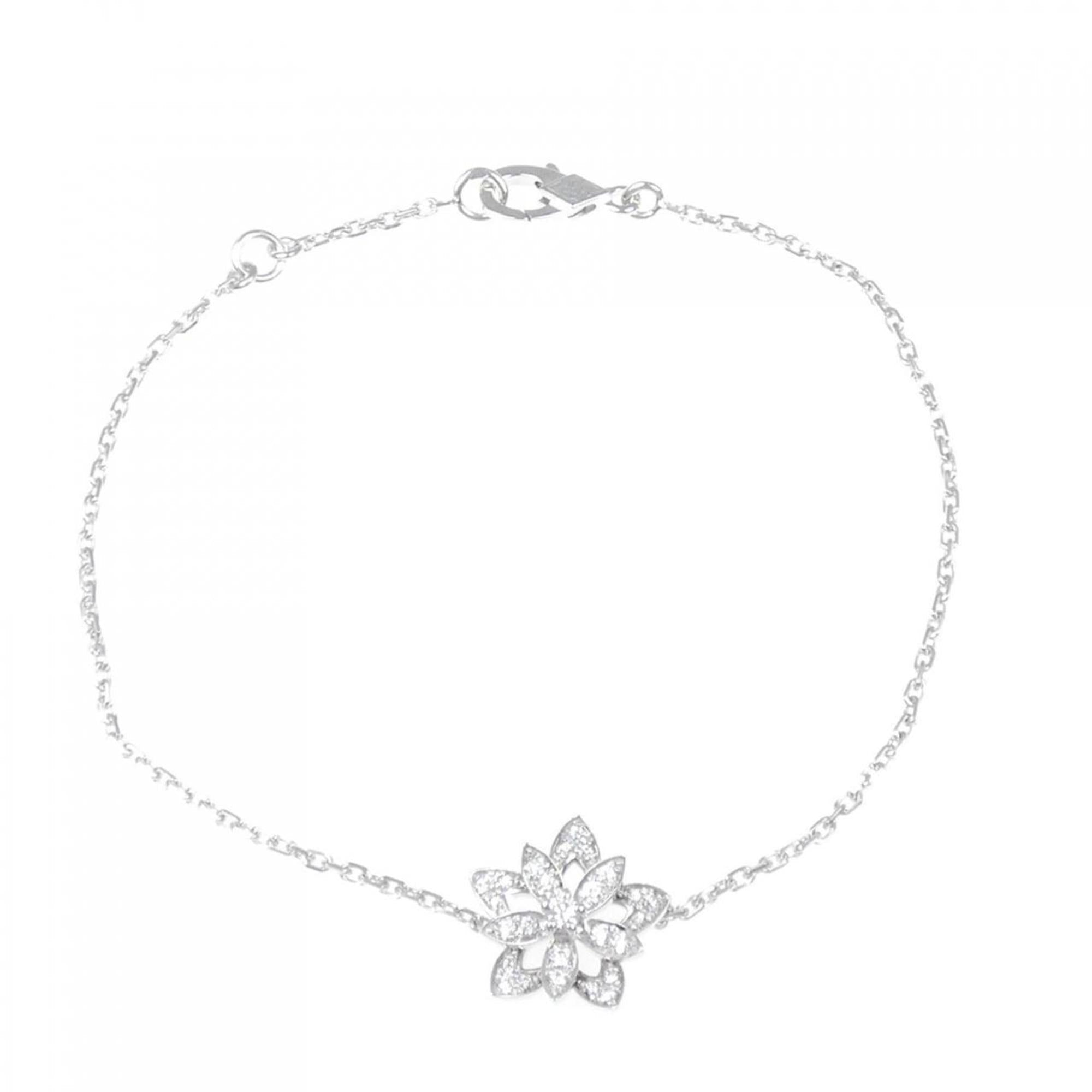 Lotus Mini Bracelet 18K White Gold with Diamond