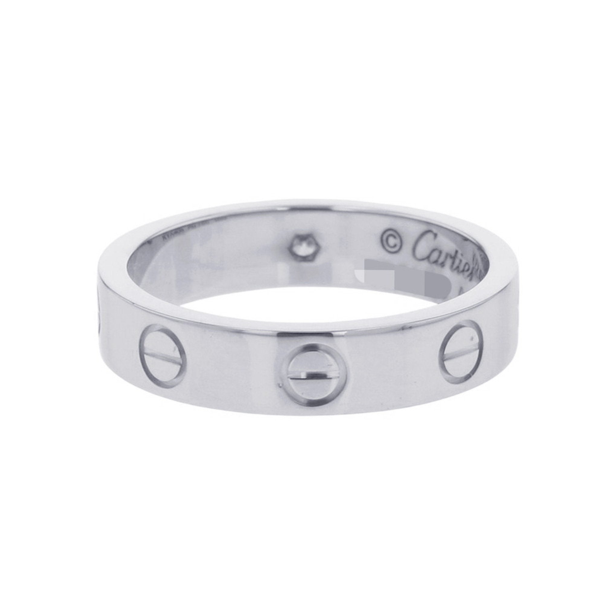 Love Ring 18K White Gold with Diamond