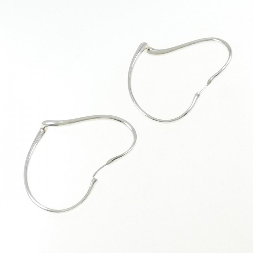 Open Heart Earrings Sterling Silver 46.3mm Sterling Silver