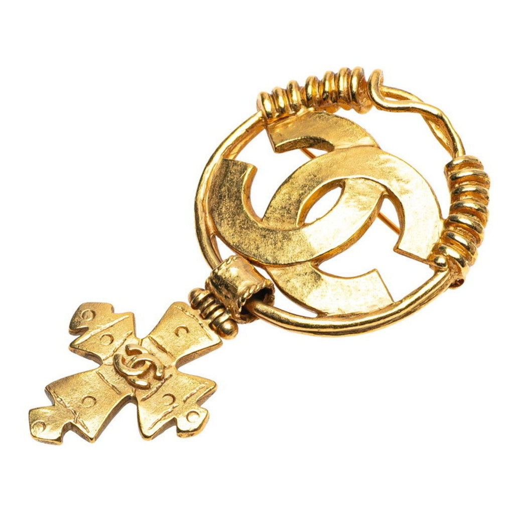 CC Logo Brooch Metal