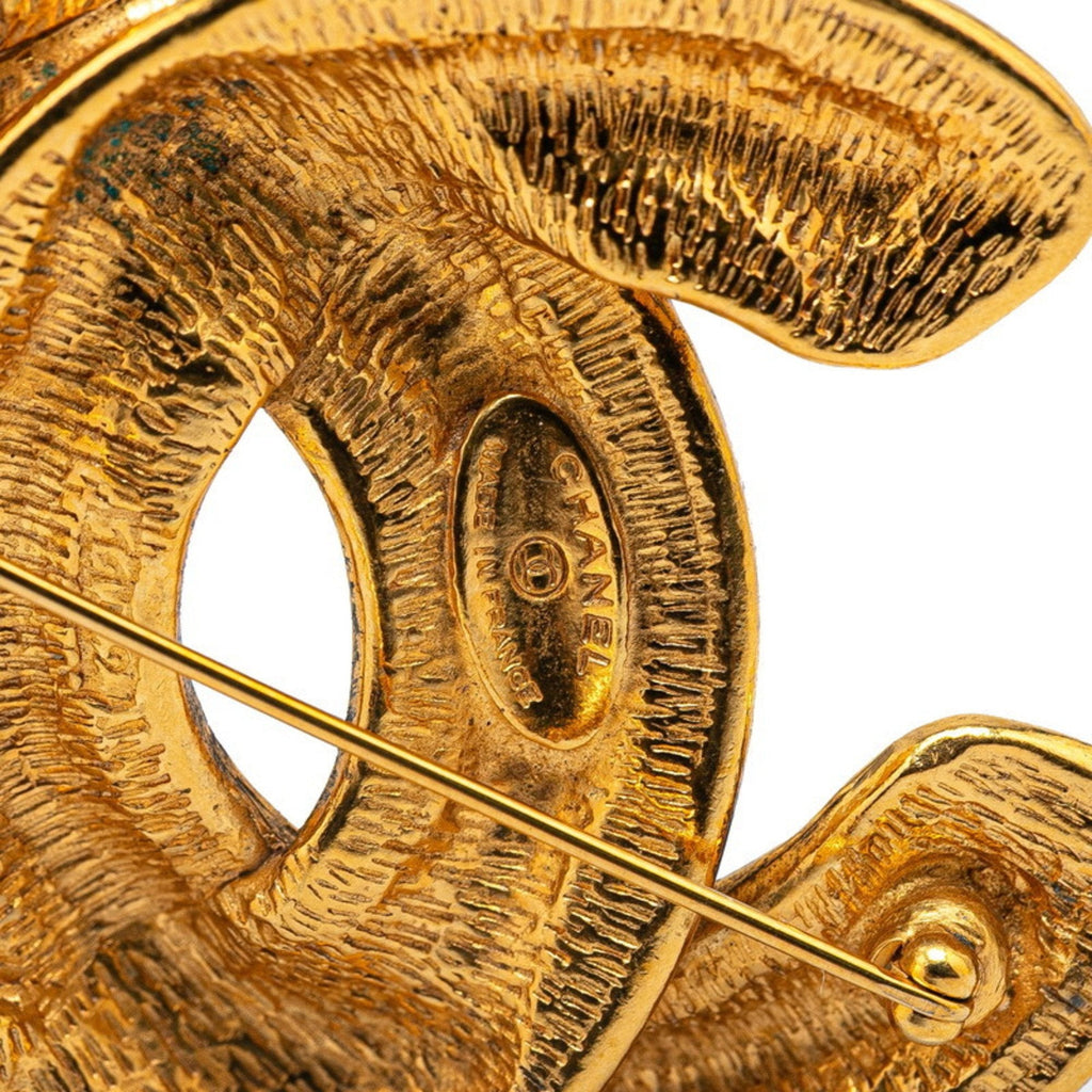 CC Logo Brooch Metal