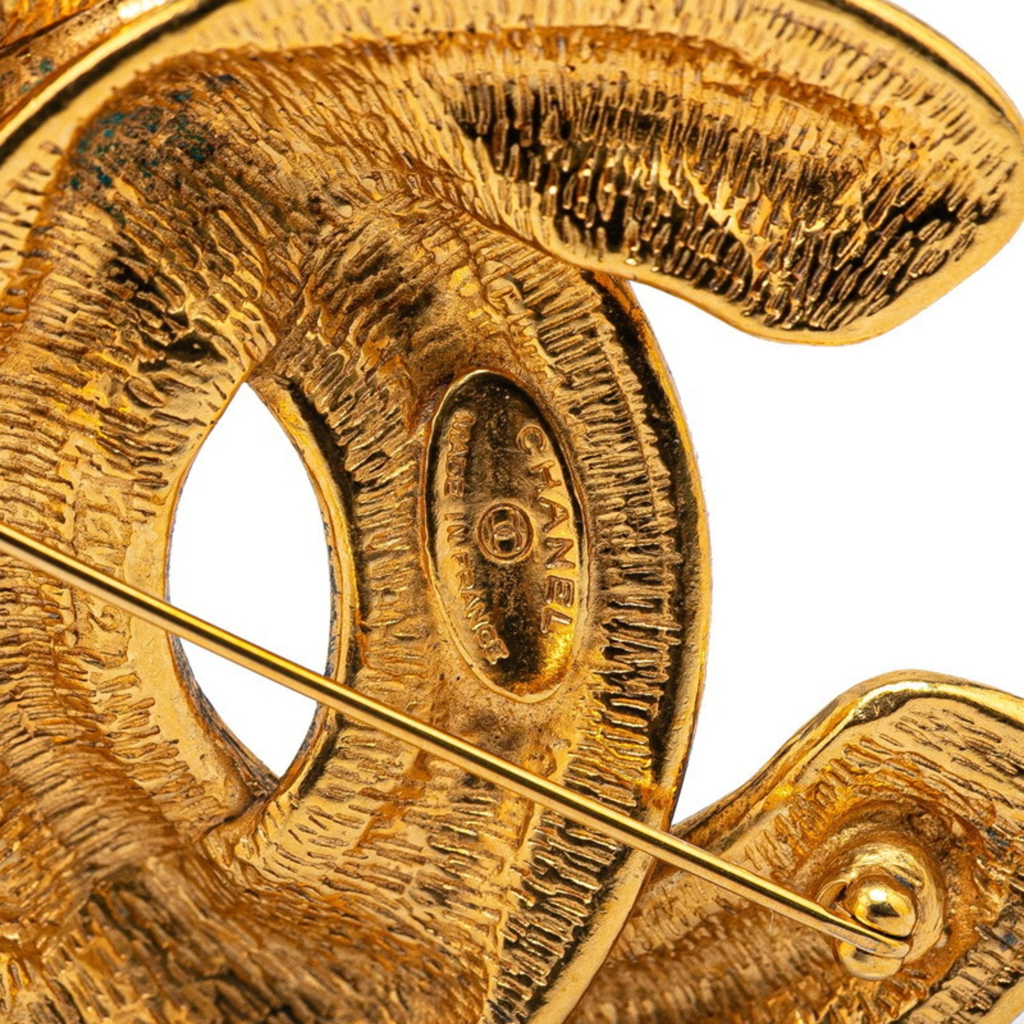 CC Logo Brooch Metal