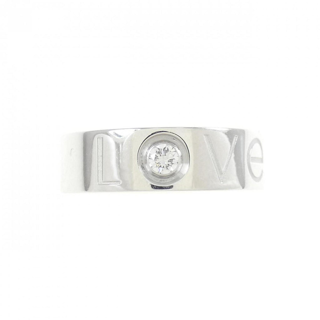 Love Ring 18K White Gold and Diamond
