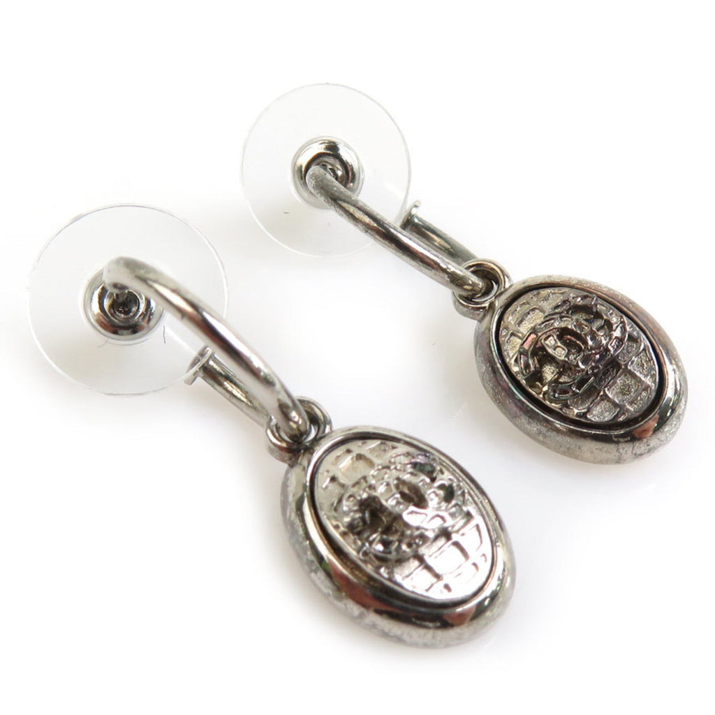 CC Logo Earrings Silver-Tone Metal Silver-Tone Metal