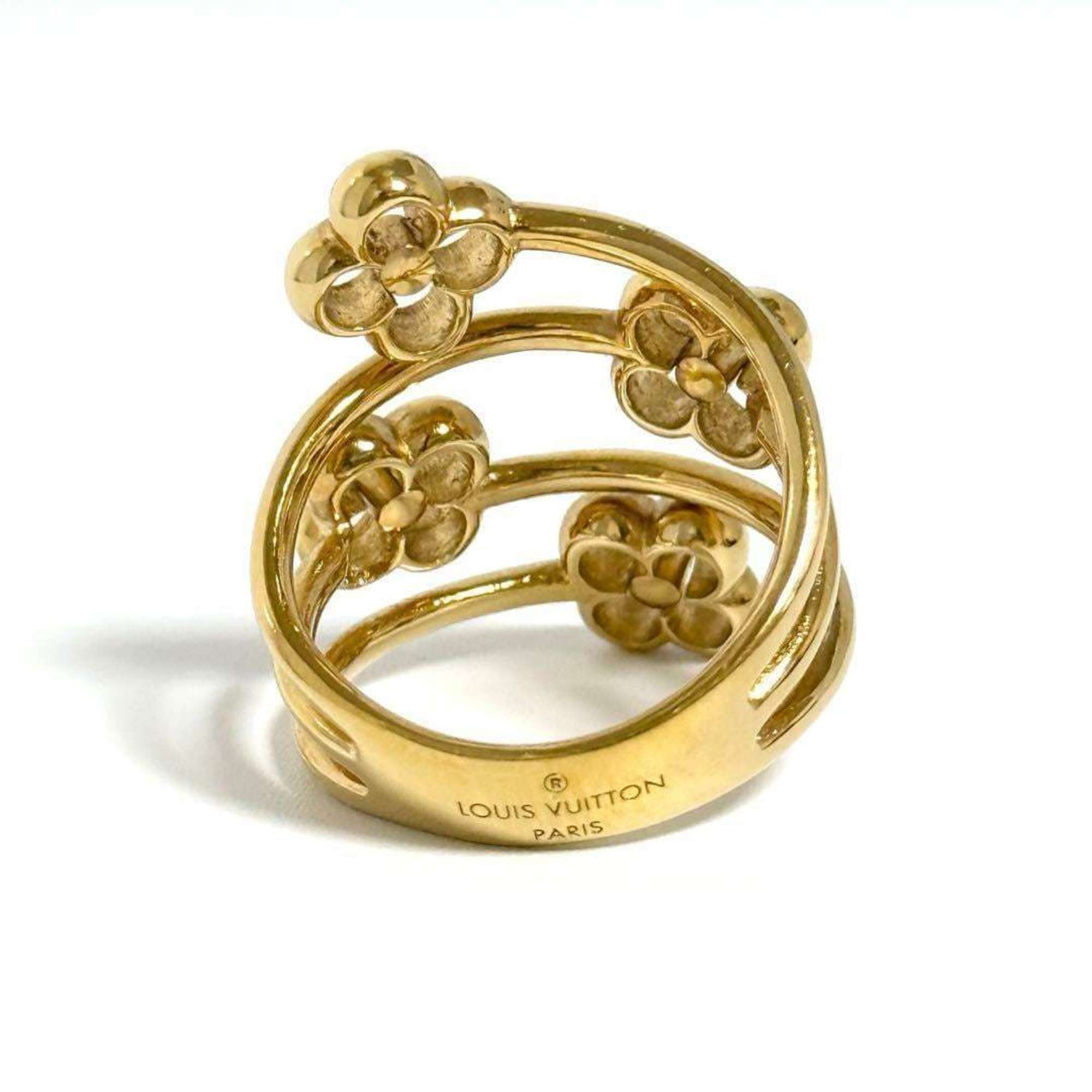 Flower Full Wide Ring Metal