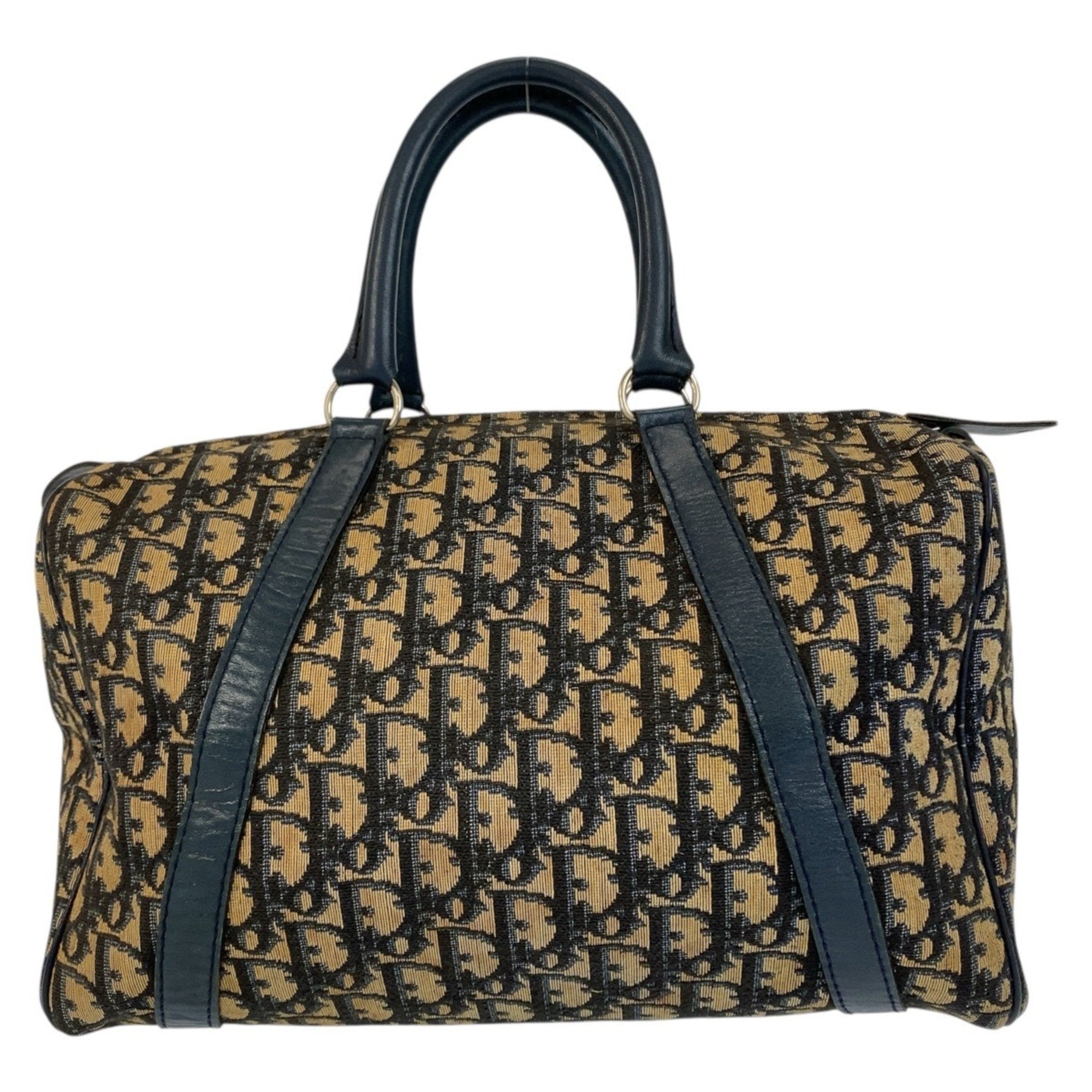 Vintage Trotter Boston Bag Diorissimo Canvas Medium