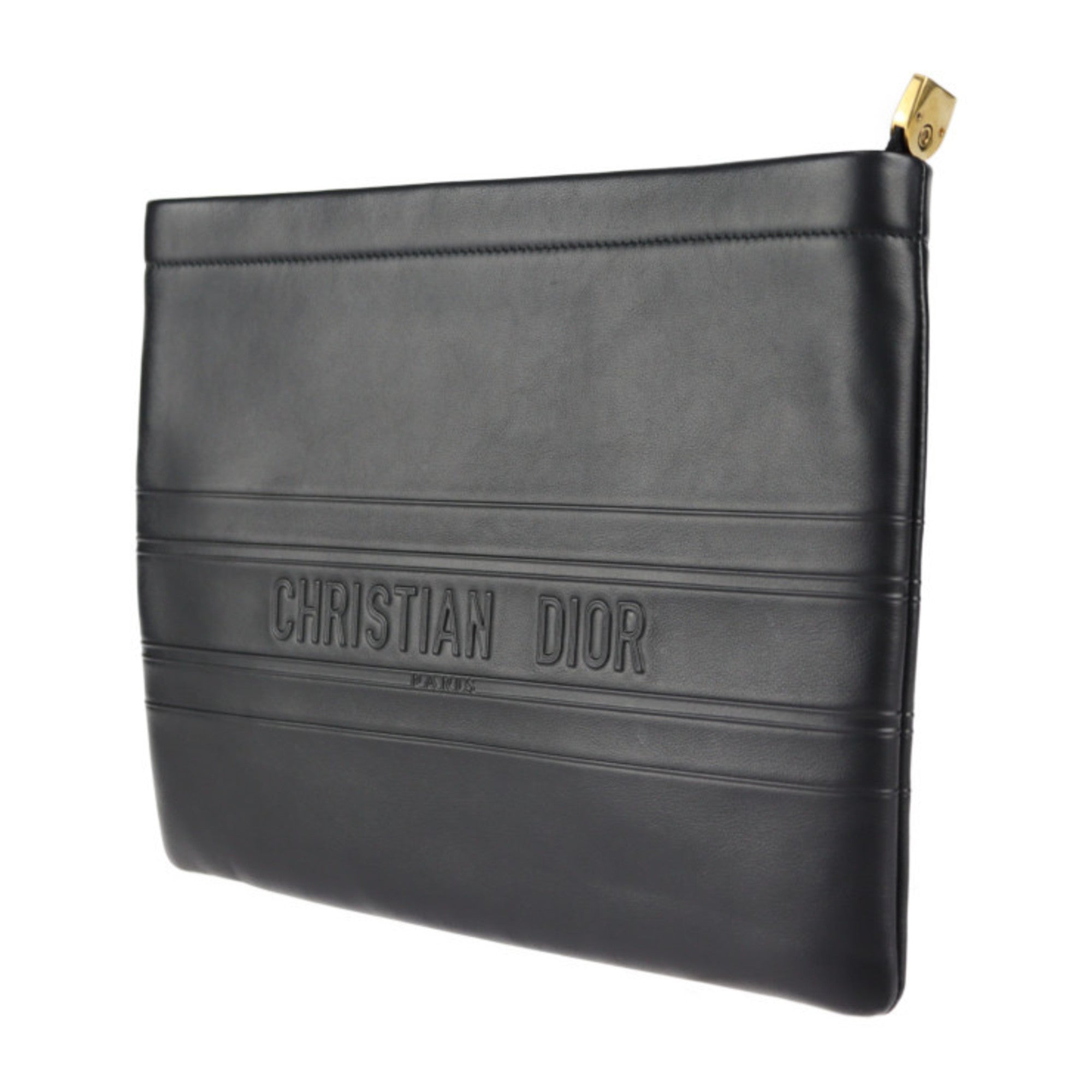 Book Tote Embossed Leather Large
