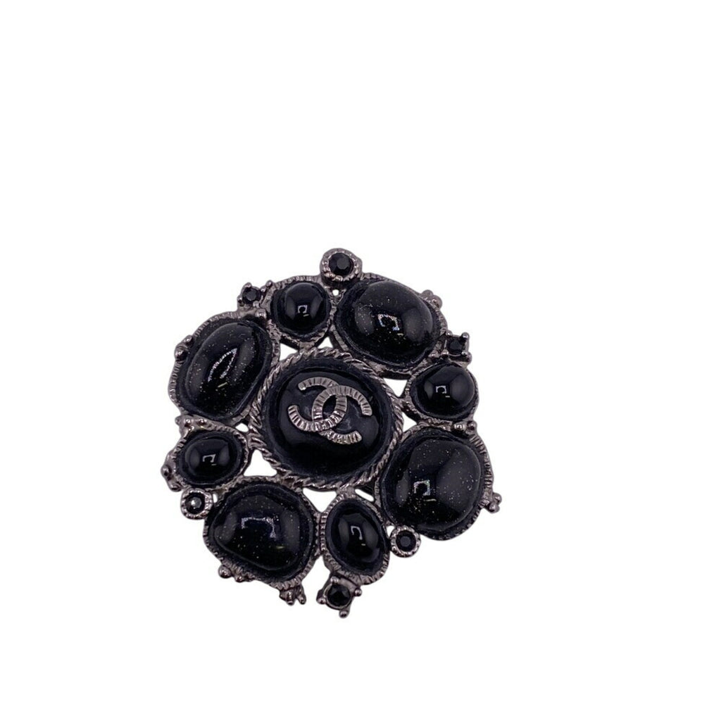 CC Logo Brooch Metal