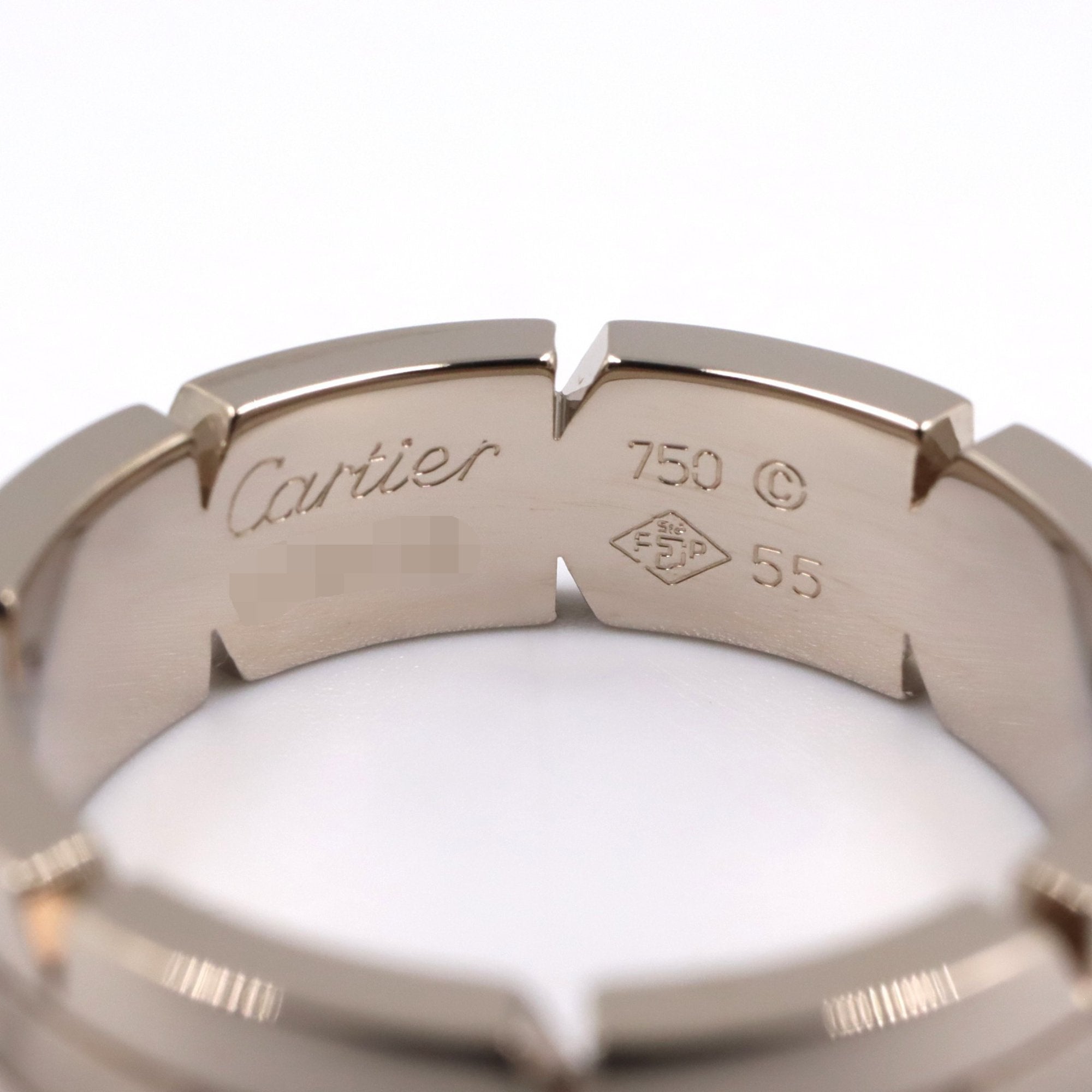 Tank Française Ring 18K White Gold