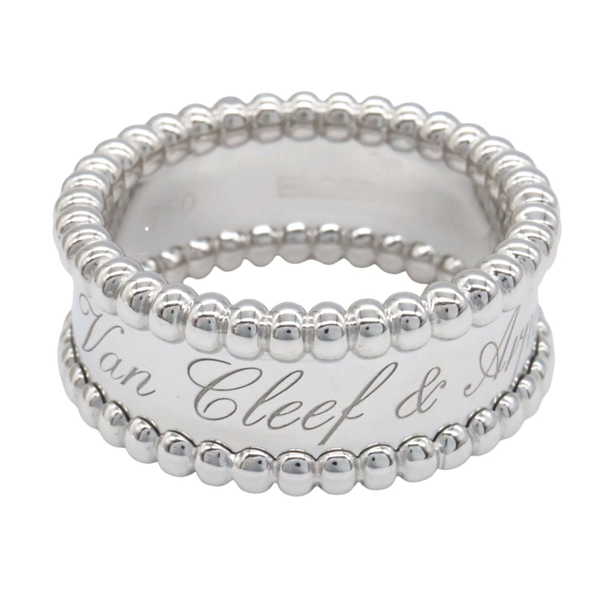 Perlée Senior Tulle Ring 18K White Gold