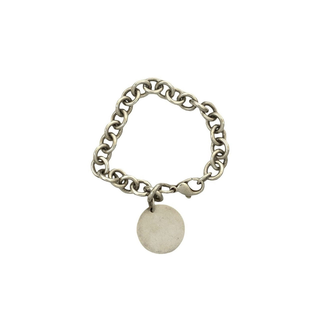 Round Tag Bracelet Sterling Silver