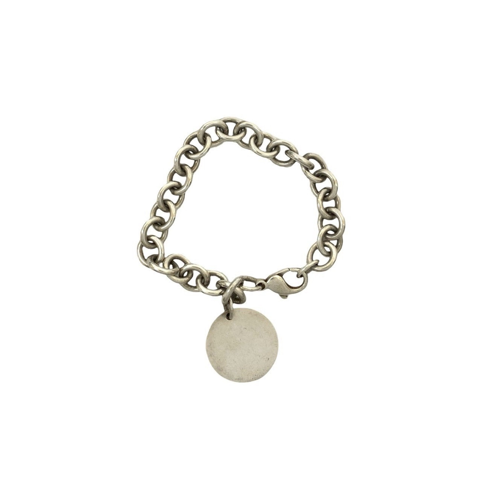 Round Tag Bracelet Sterling Silver