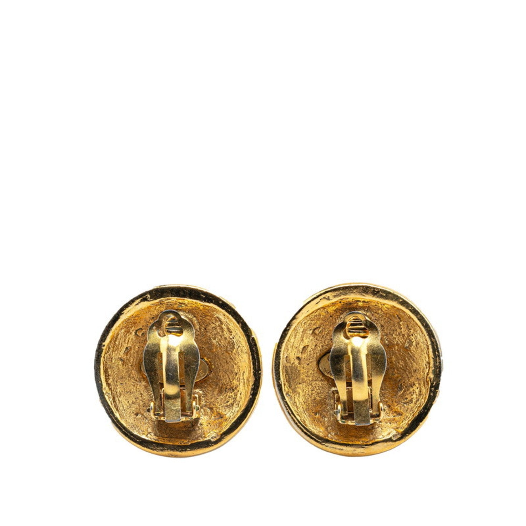 CC Logo Clip-On Earrings Metal