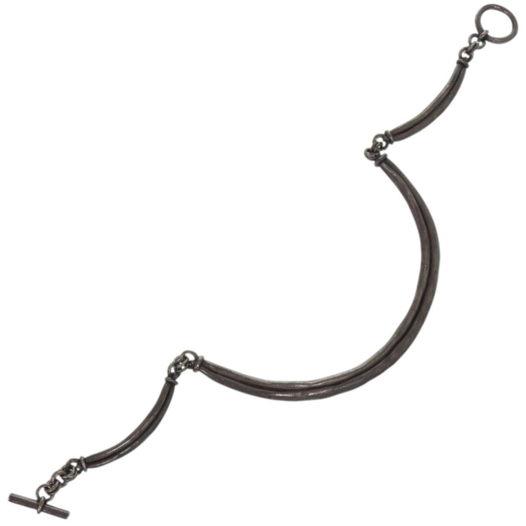 Vintage Choker Necklace Metal Silver