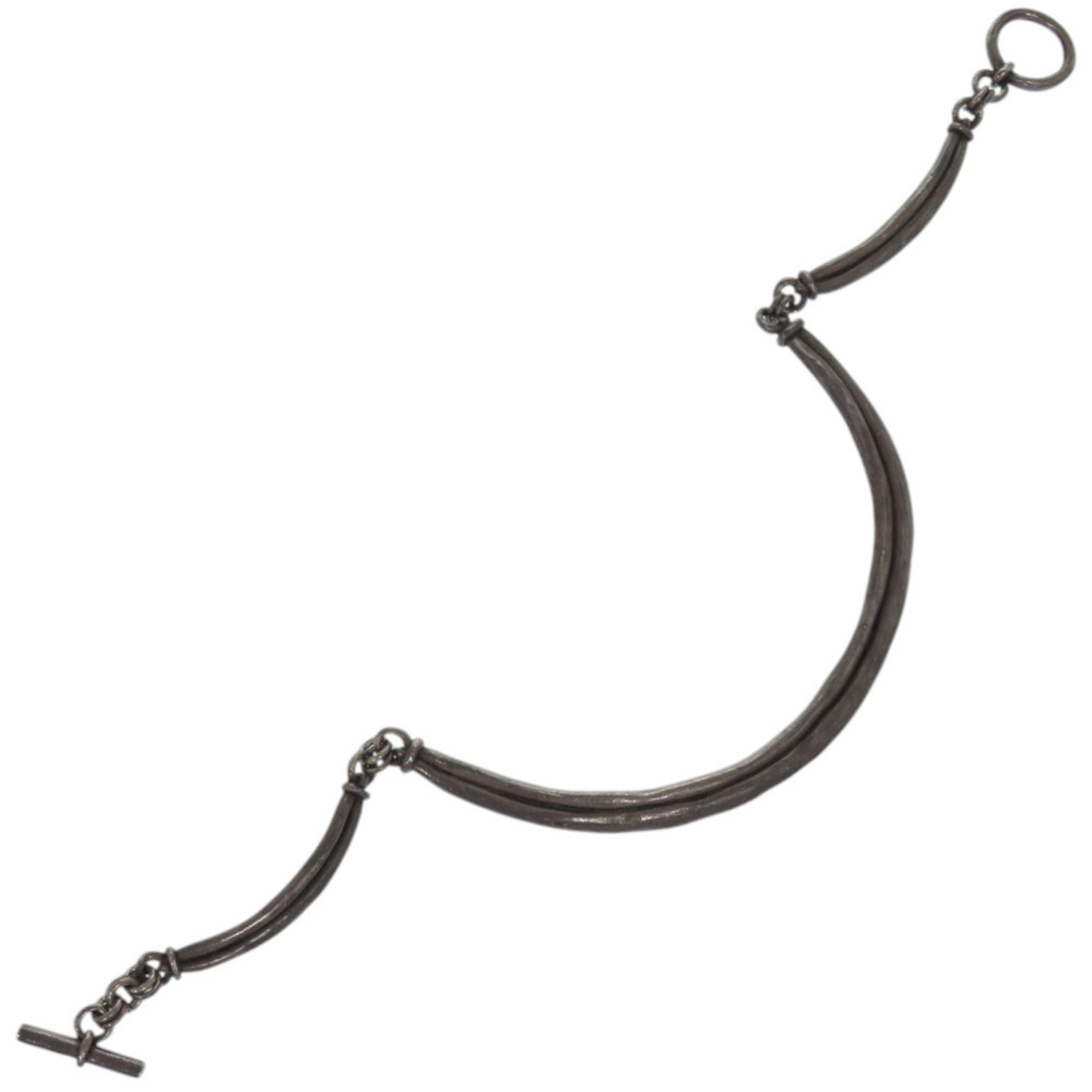 Vintage Choker Necklace Metal Silver