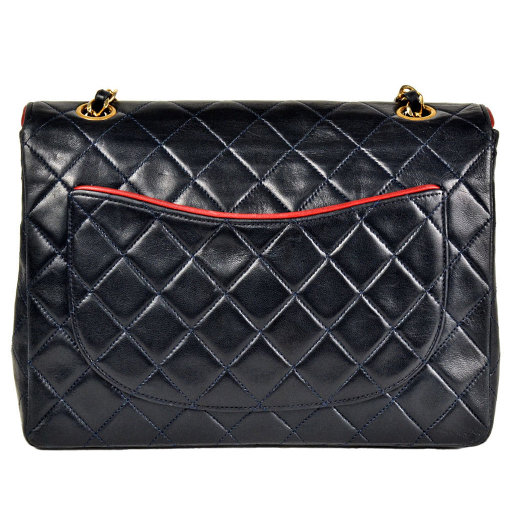 Vintage Square CC Flap Bag Quilted Lambskin Medium