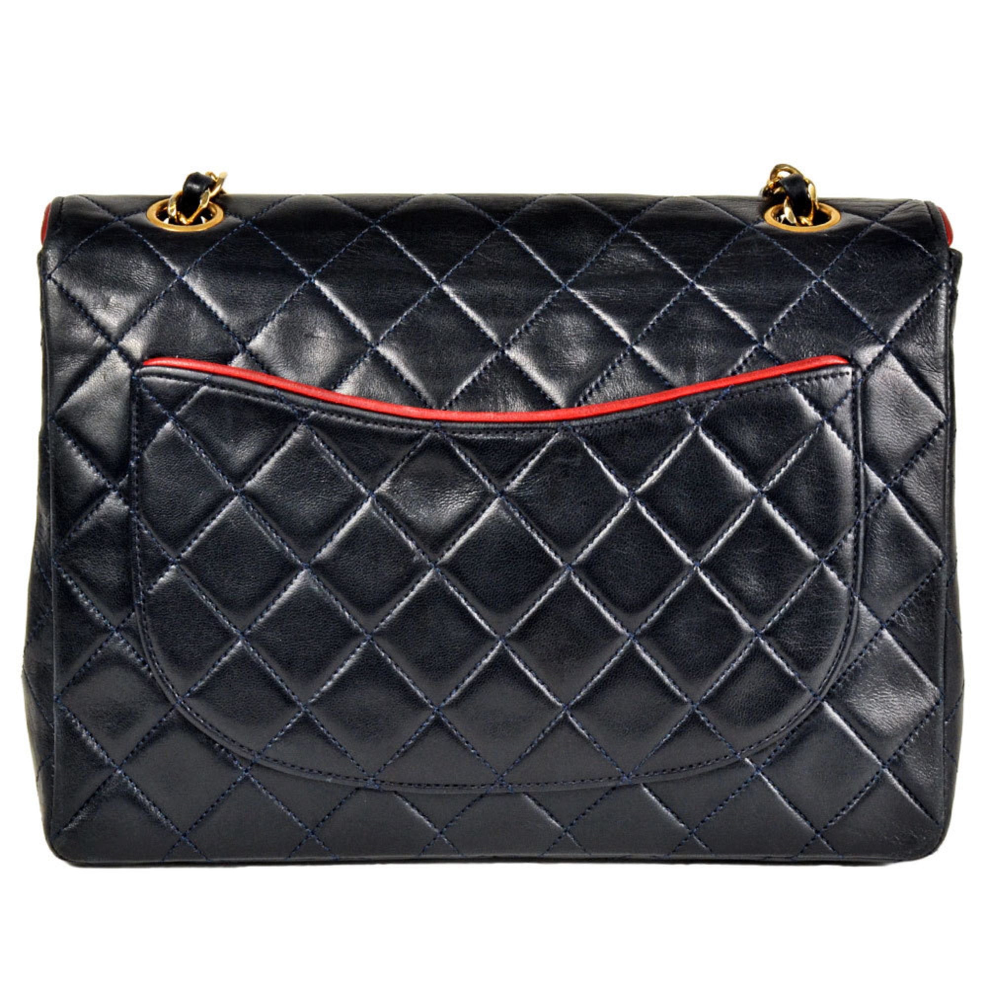 Vintage Square CC Flap Bag Quilted Lambskin Medium