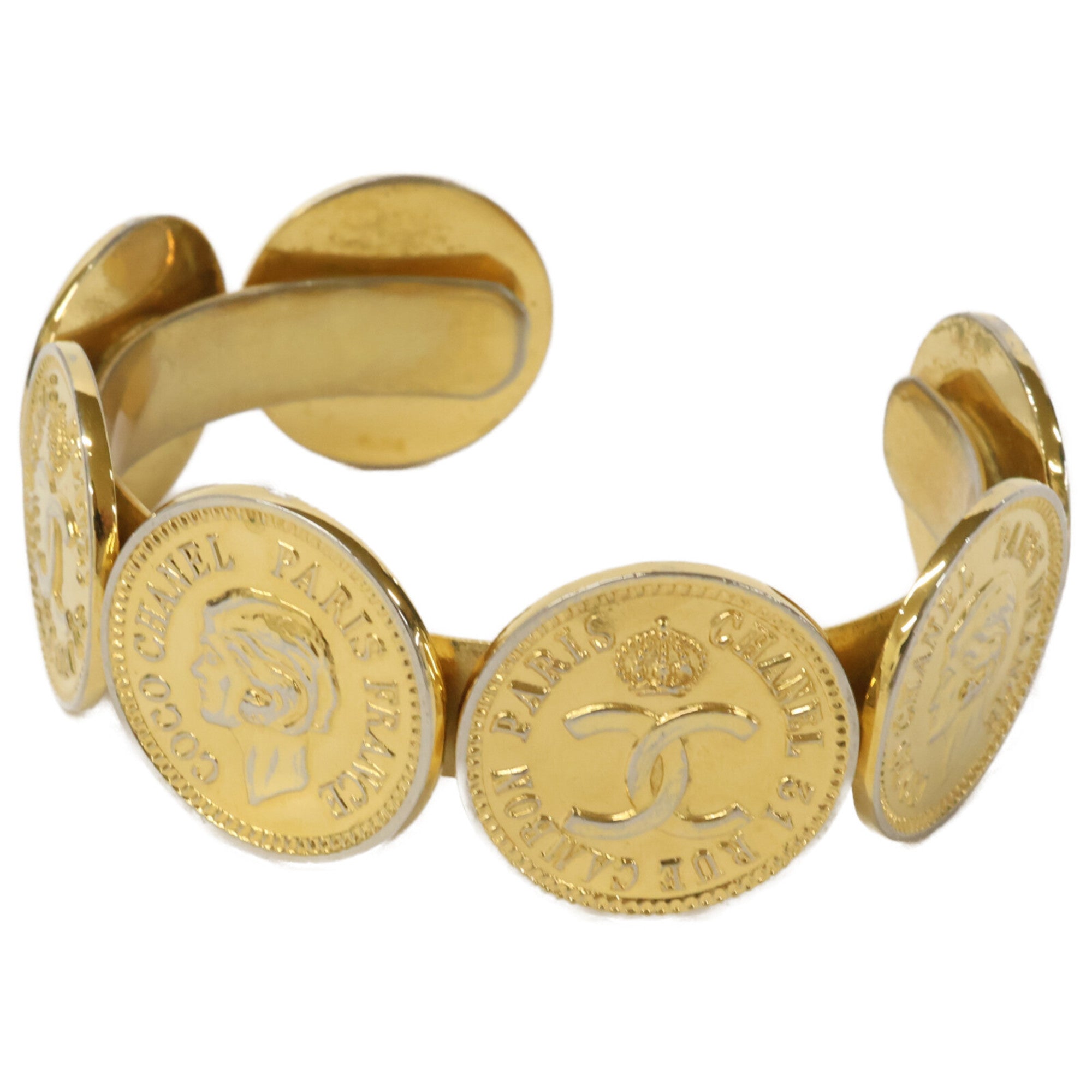 Coin Bracelet Metal Gold