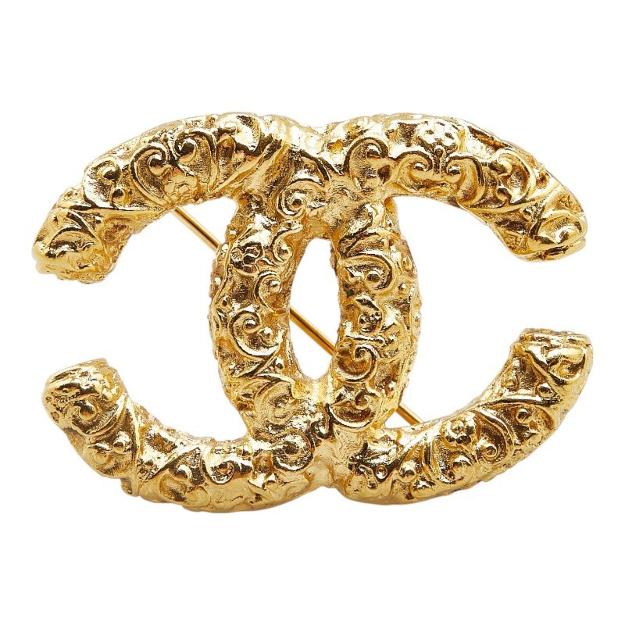 CC Logo Brooch Metal
