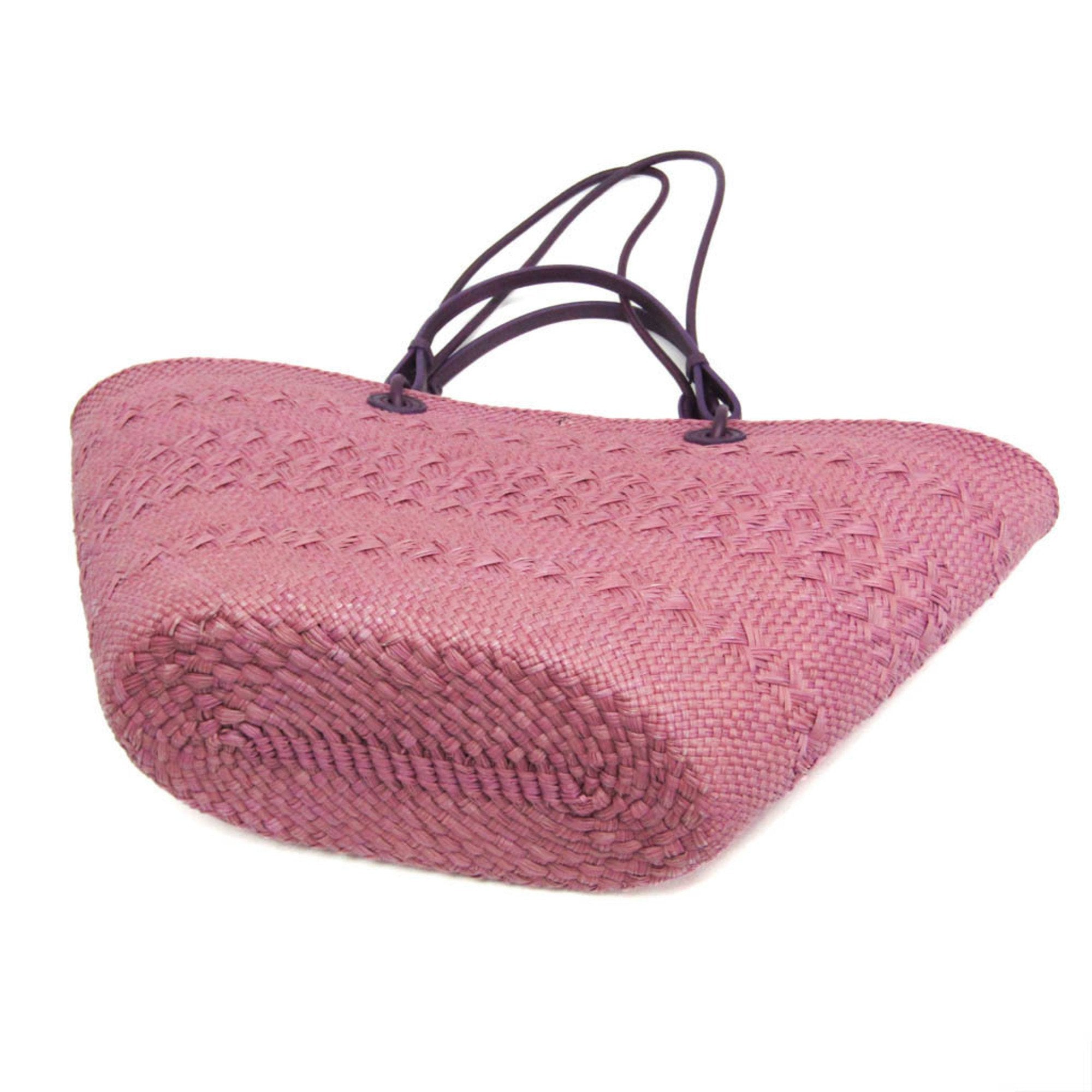 Anagram Basket Tote Woven Raffia Medium