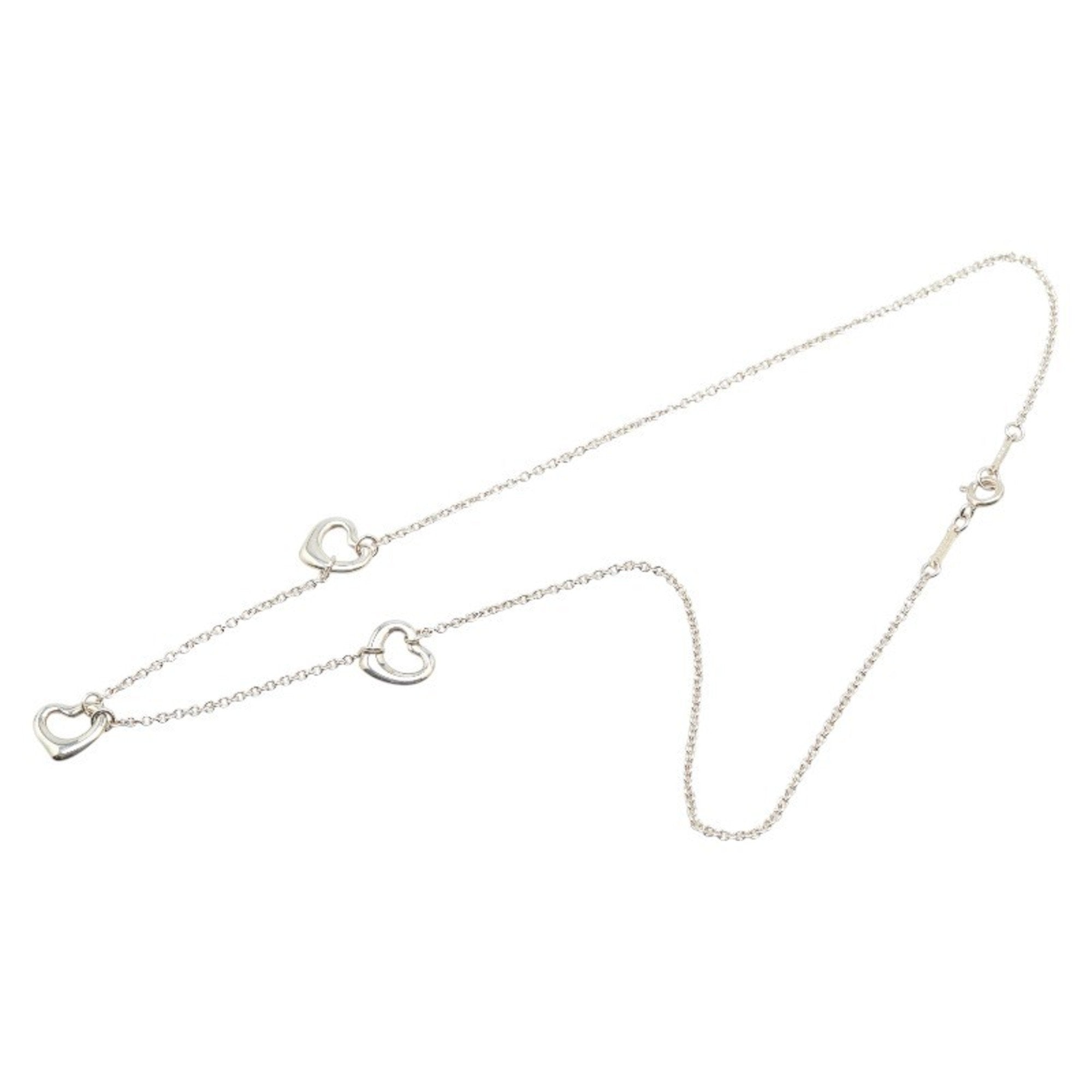 Open Heart Pendant Necklace Sterling Silver 9.9mm