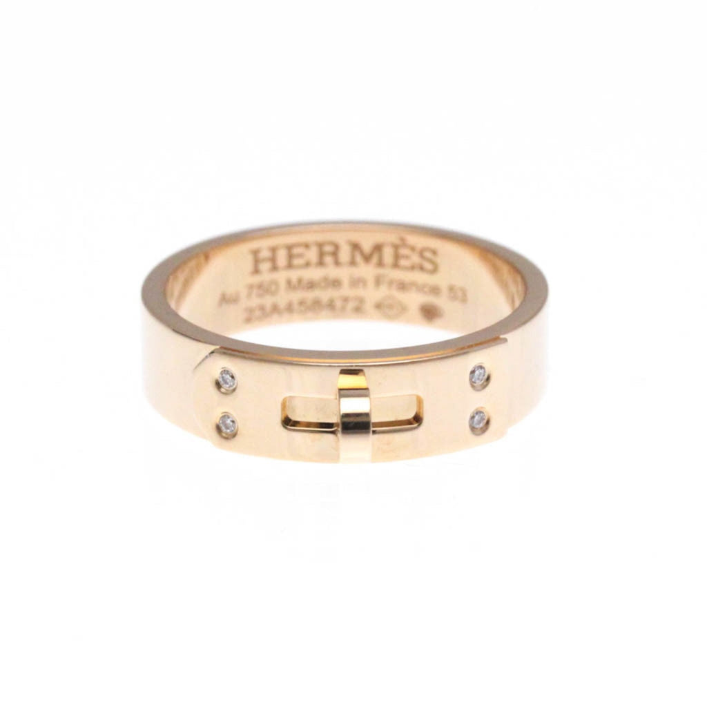 Kelly Band Ring Pink Gold Mini with Diamond