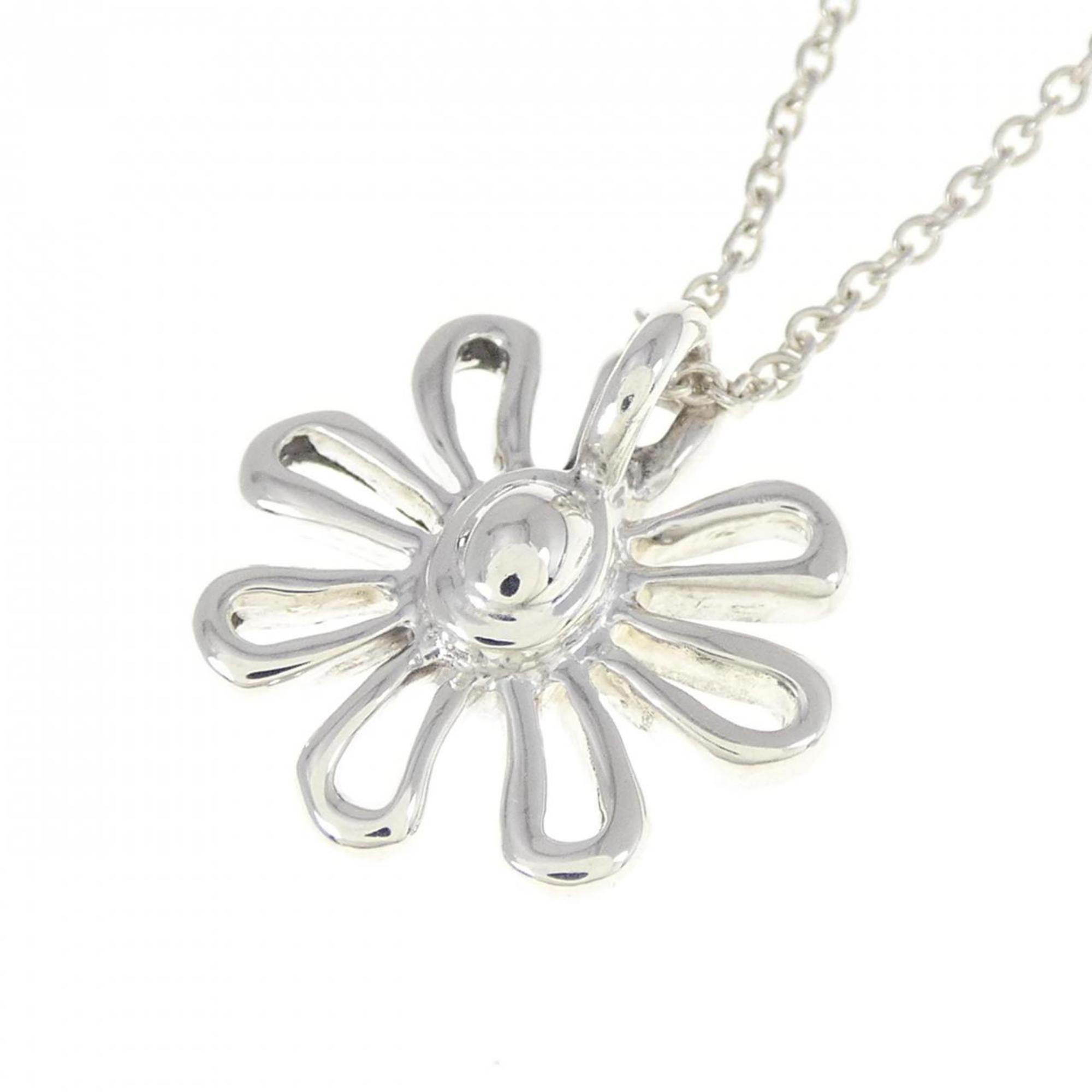 Daisy Pendant Necklace Sterling Silver