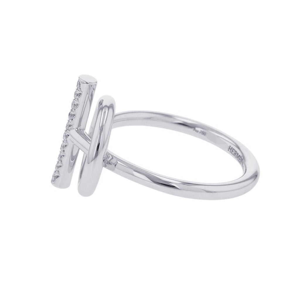 Echappé Ring 18K White Gold with Diamond Mini