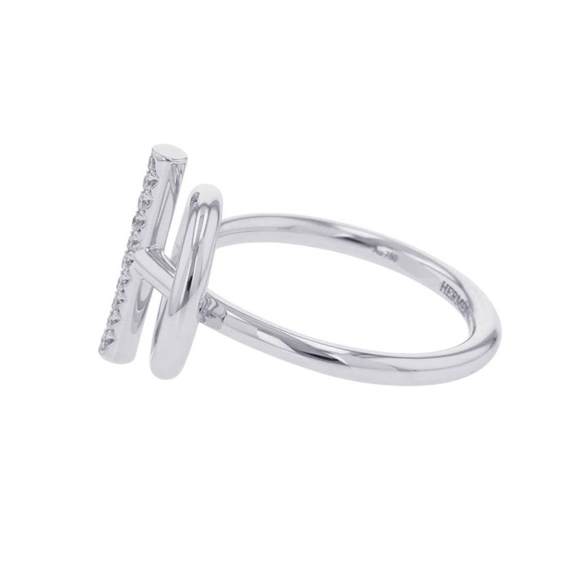 Echappé Ring 18K White Gold with Diamond Mini