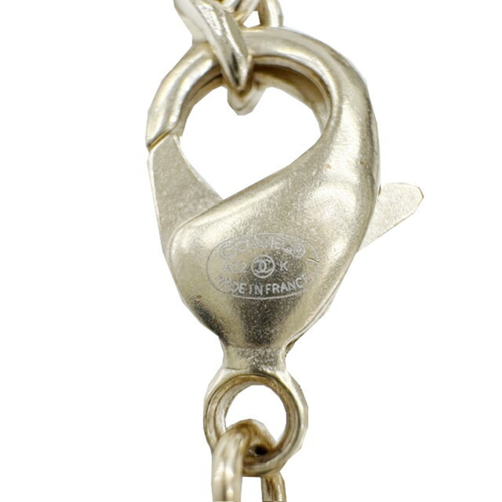 CC Logo Pendant Necklace Metal
